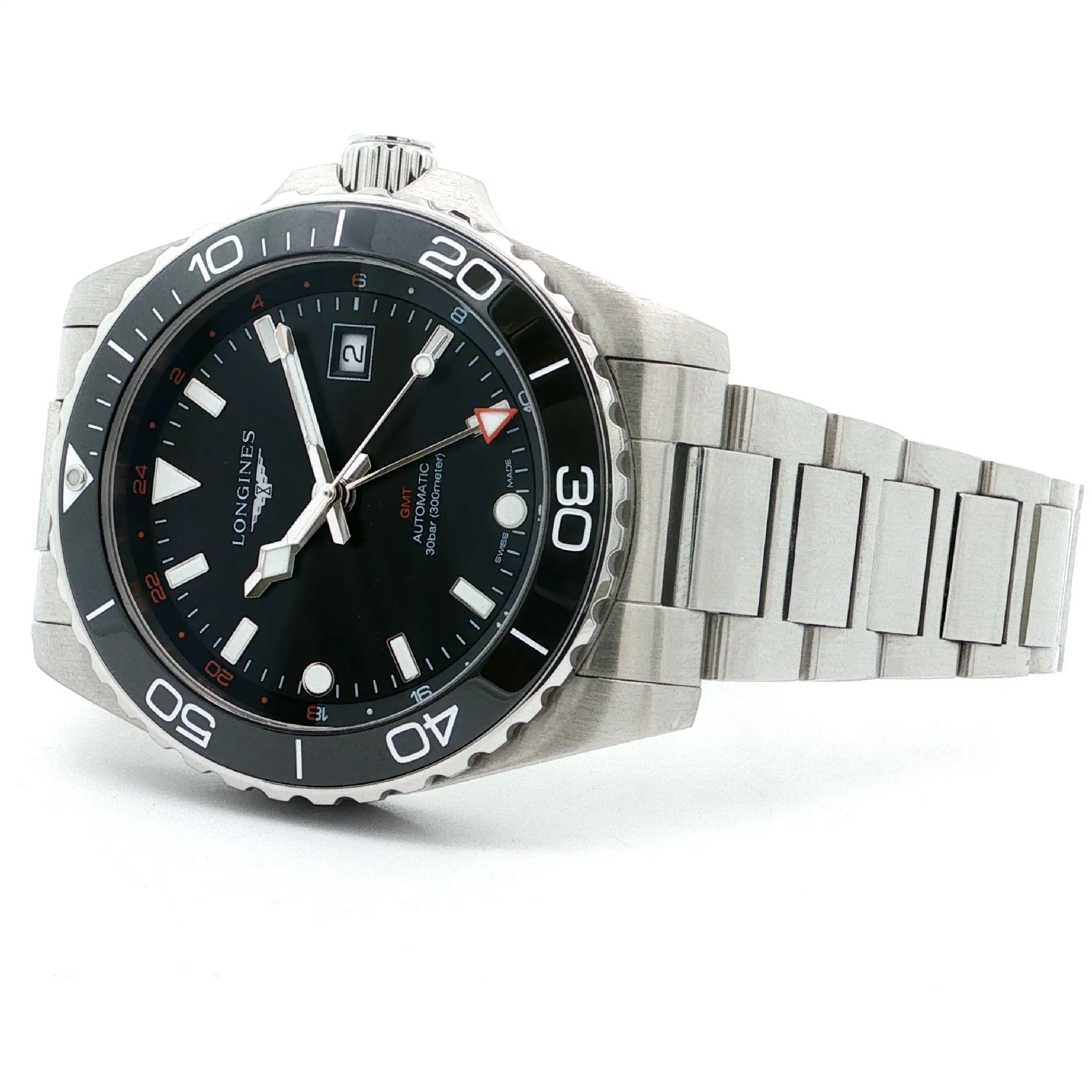 Herrenuhr Longines Hydro Conquest GMT Automatik mit Box und Papieren