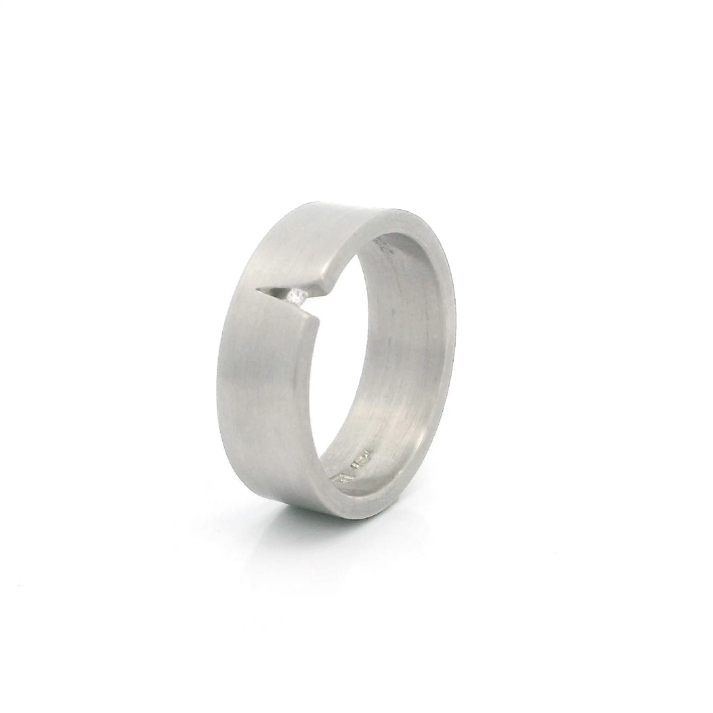 Ring Platin Niessing Kereb mit Brillant Ring Platin Niessing Kereb mit Brillant