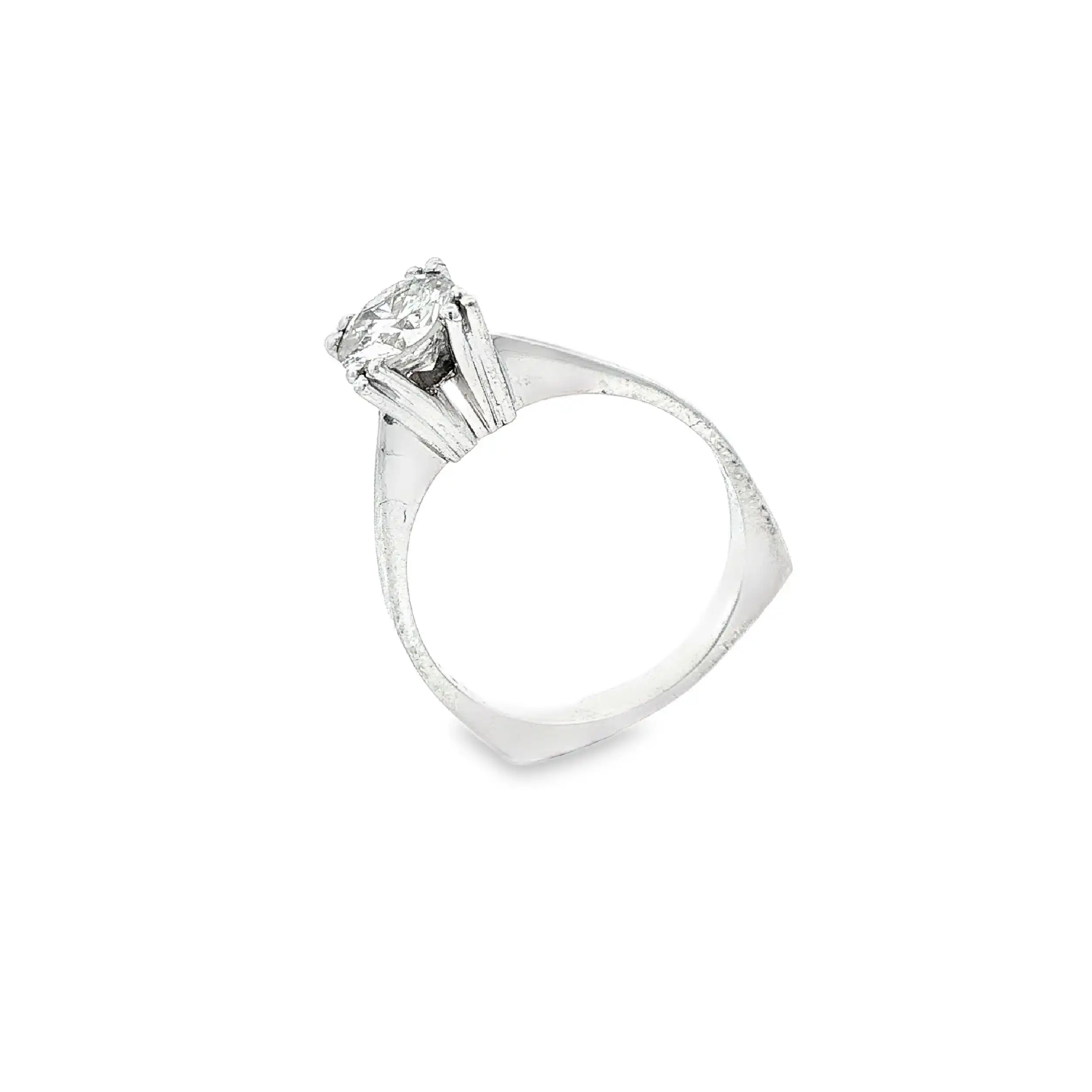 Ring Weißgold mit Brillant Ring Weißgold mit Brillant