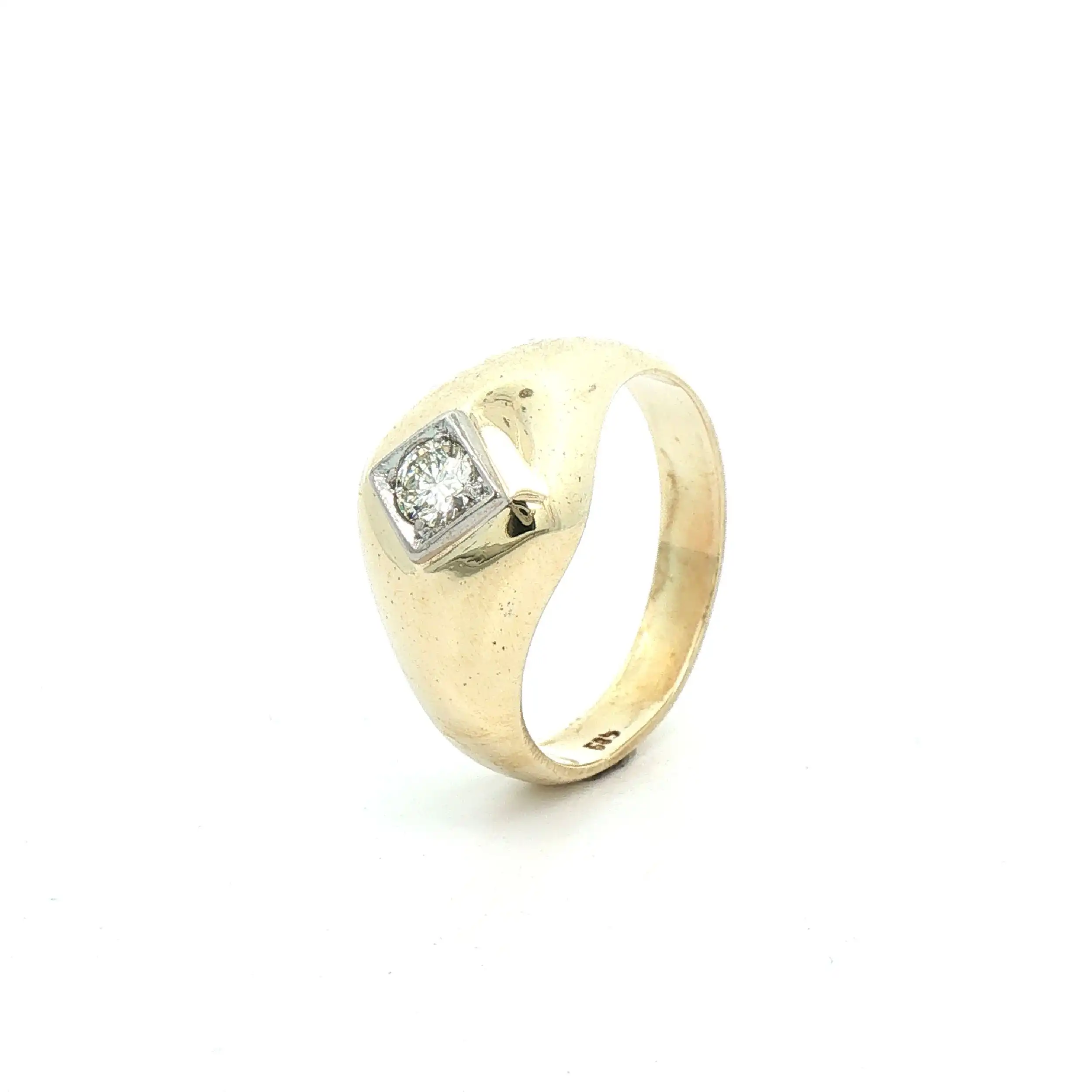 Ring Bicolor mit Brillant