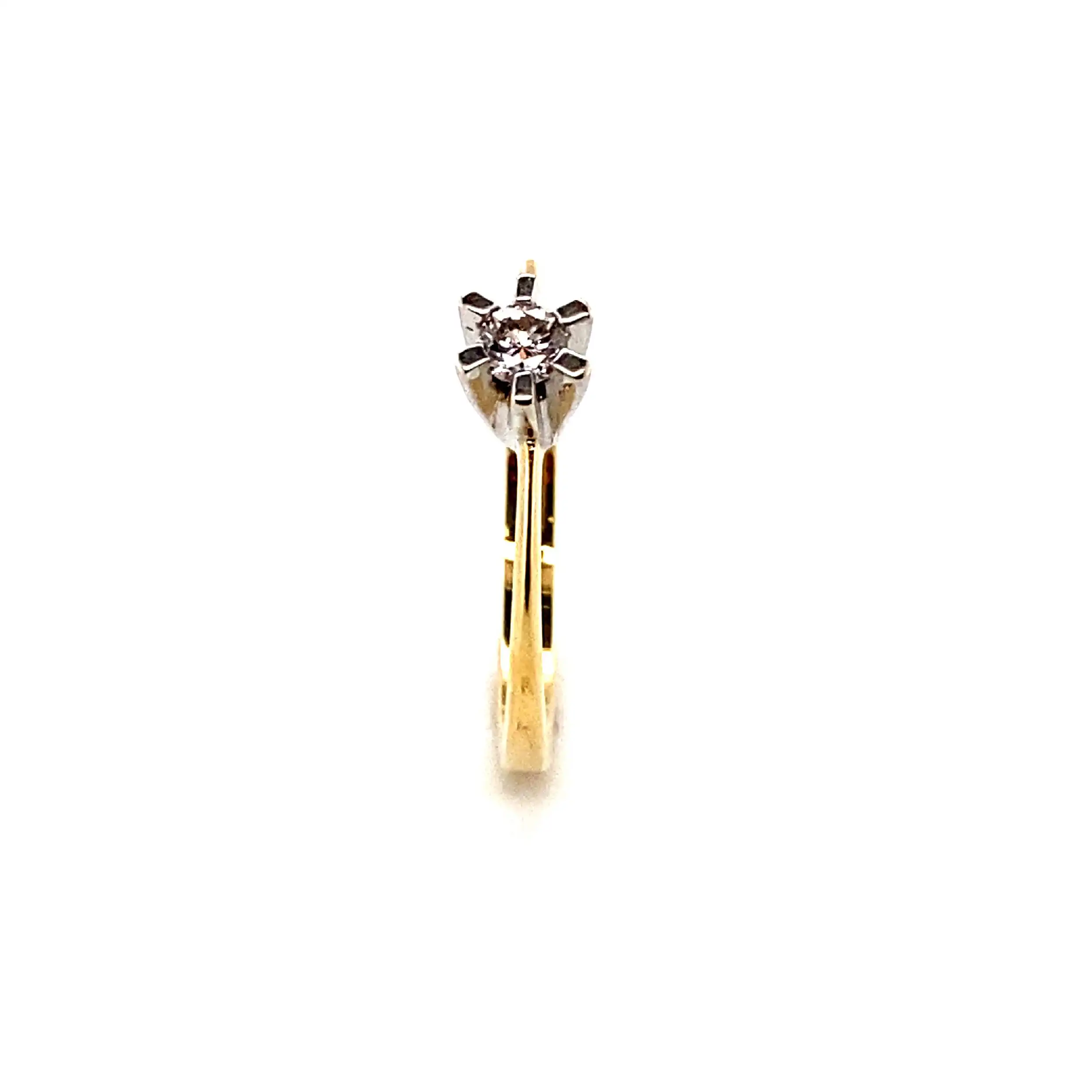 Ring Bicolor mit Brillant Ring Bicolor mit Brillant