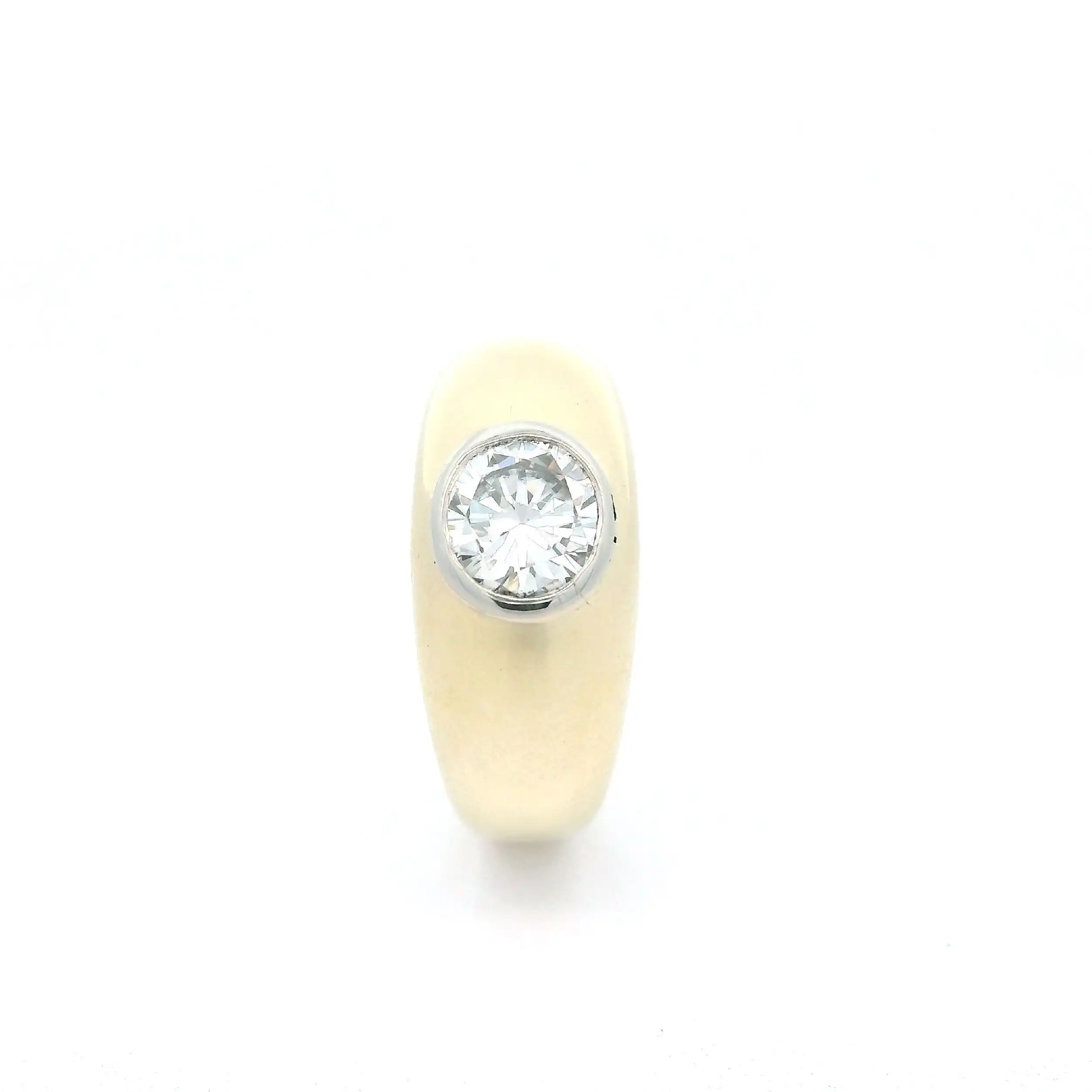 Ring Bicolor mit Brillant Ring Bicolor mit Brillant