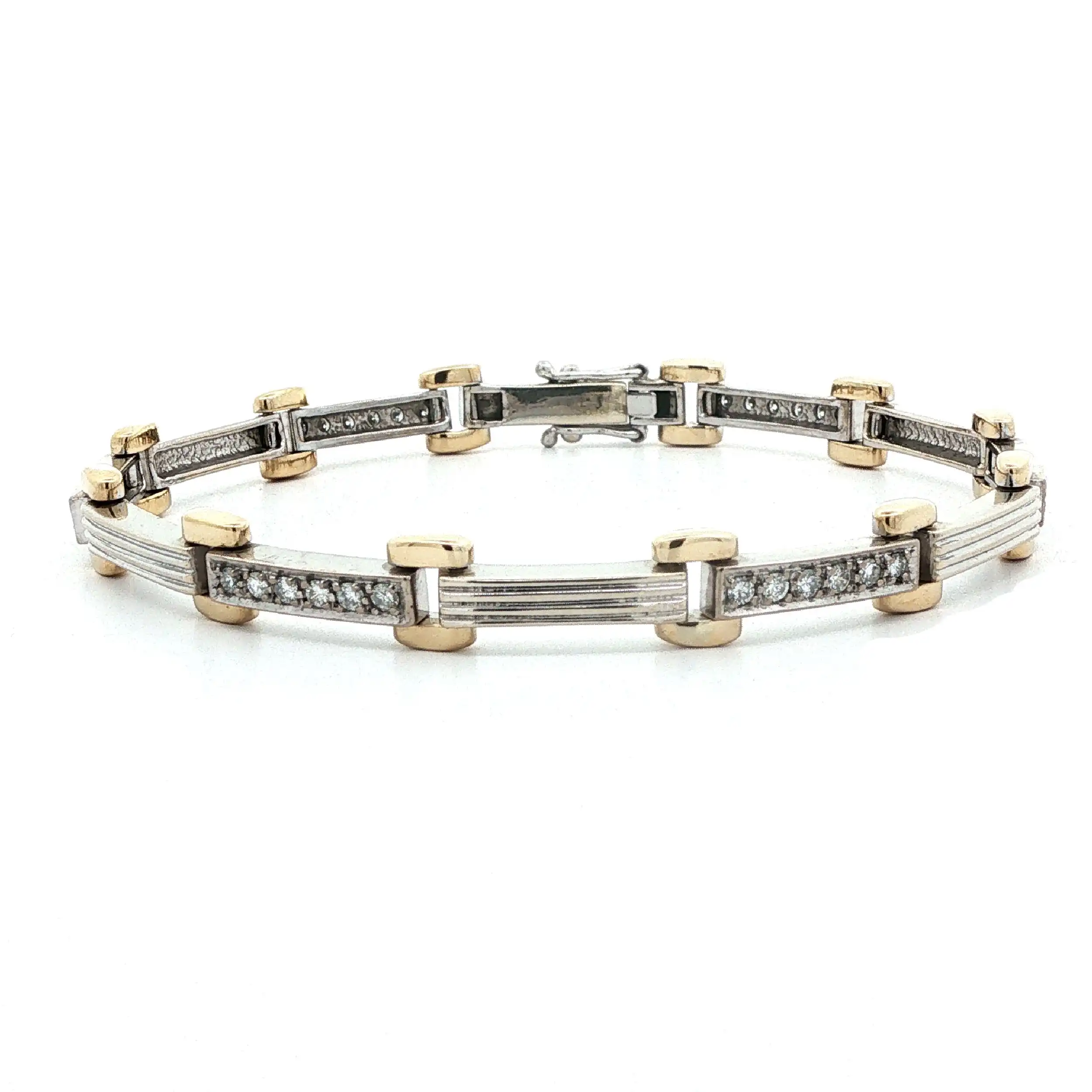 Armband Bicolor mit Brillanten Armband Bicolor mit Brillanten