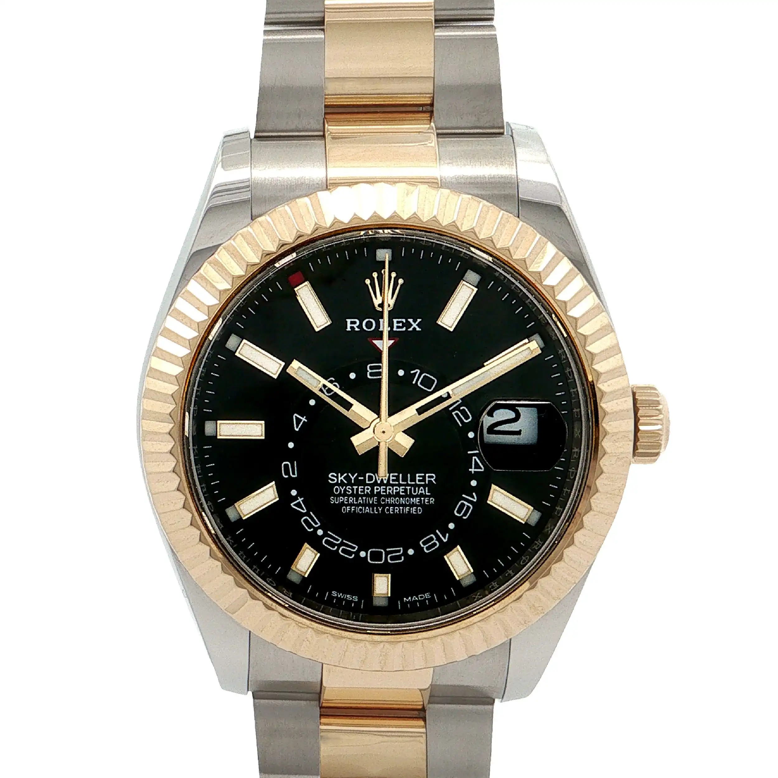 Herrenuhr Rolex Sky-Dweller 42mm Stahl/Gold Ref: 326933