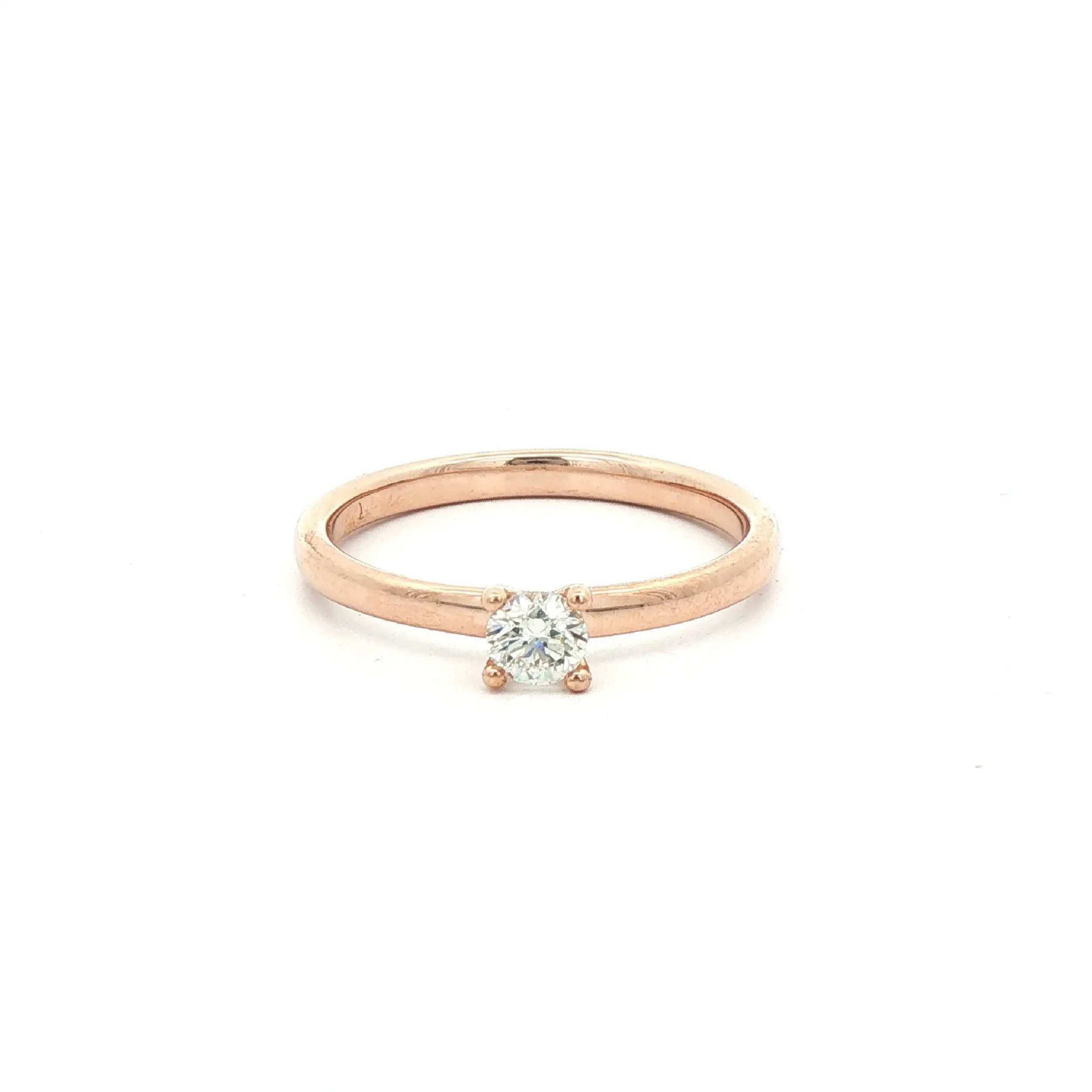 Ring Rotgold mit Brillant