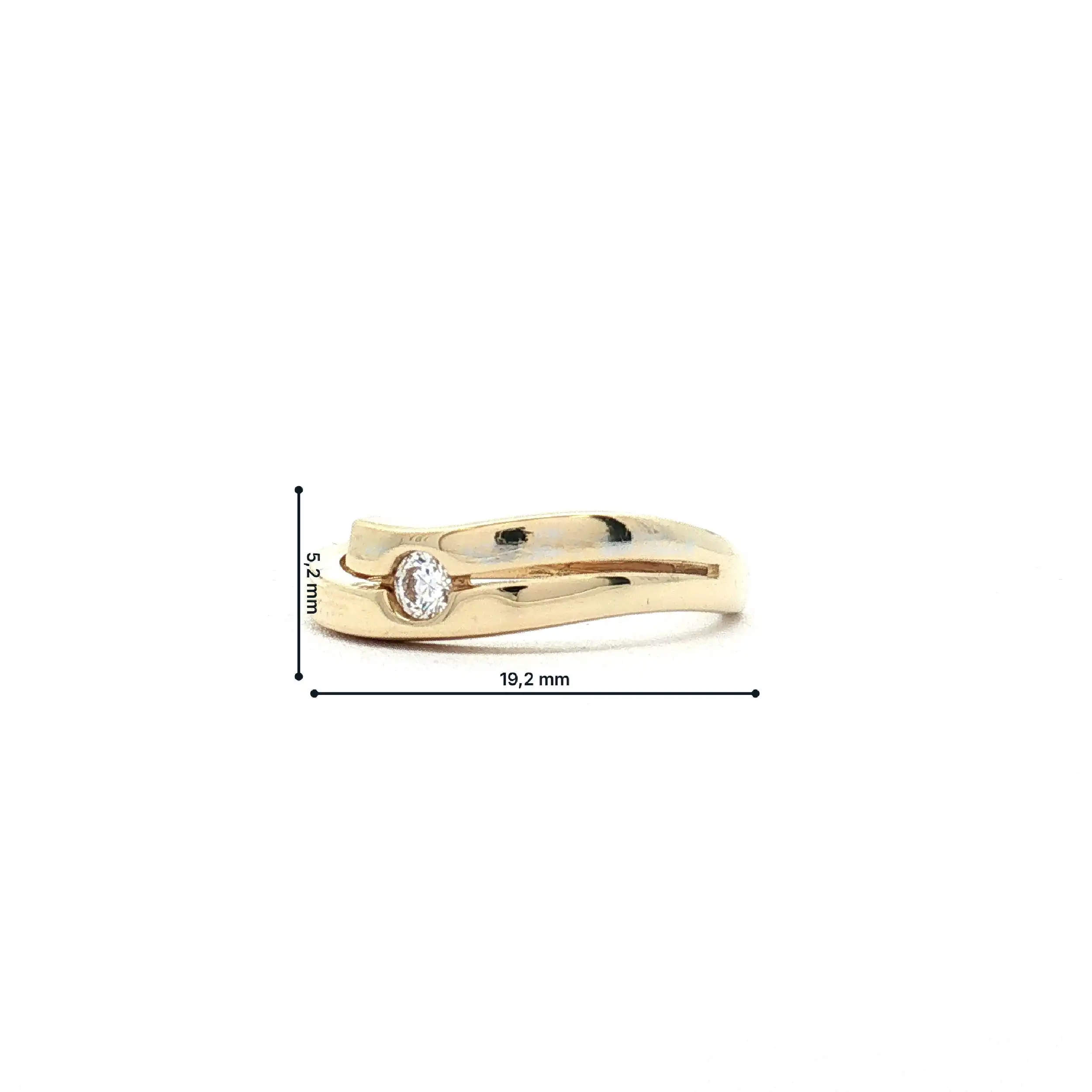 Ring Gelbgold mit Zirkonia