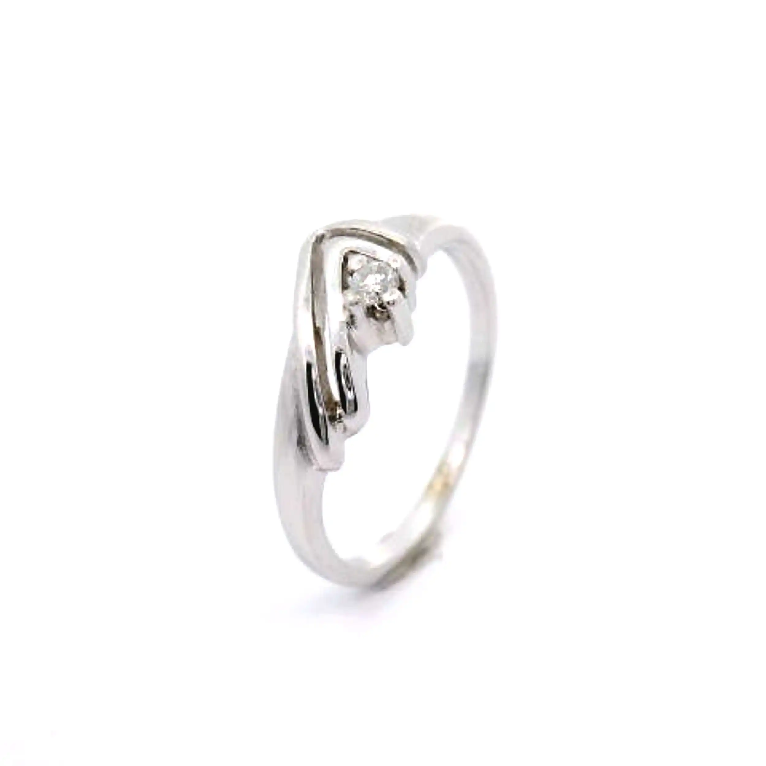 Ring Weißgold mit Brillant Ring Weißgold mit Brillant