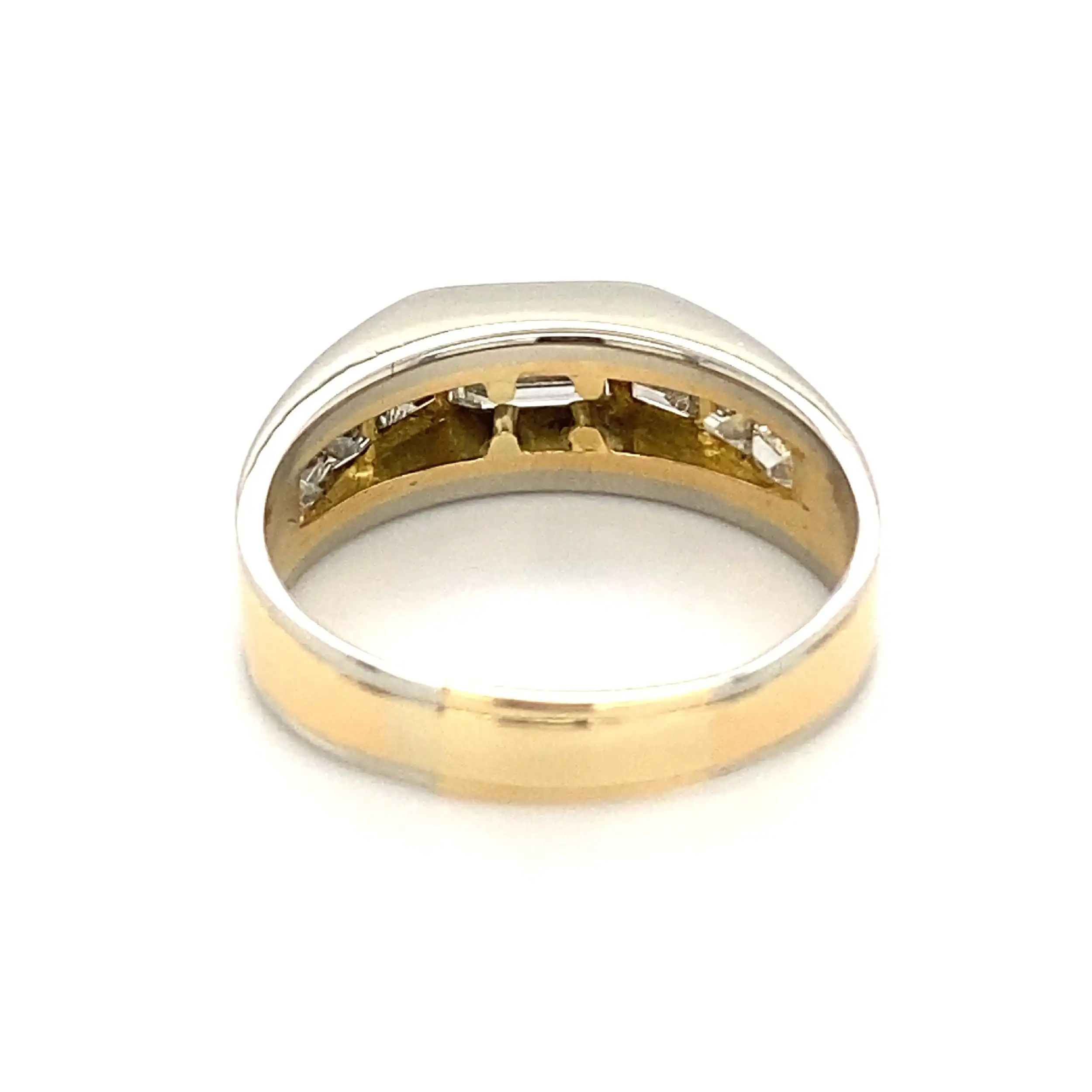 Ring Bicolor mit Baguette Diamanten