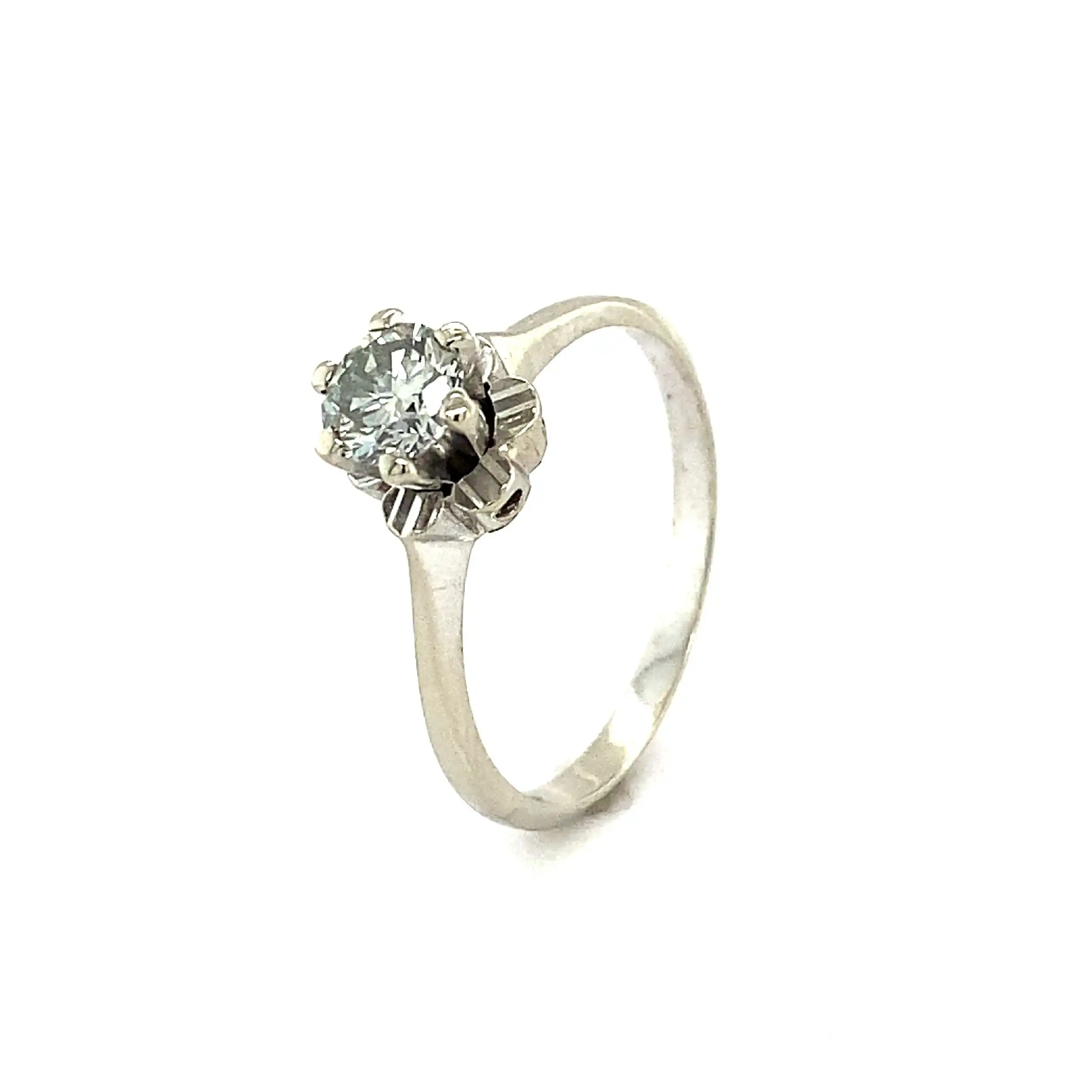 Ring Weißgold mit Brillant Ring Weißgold mit Brillant
