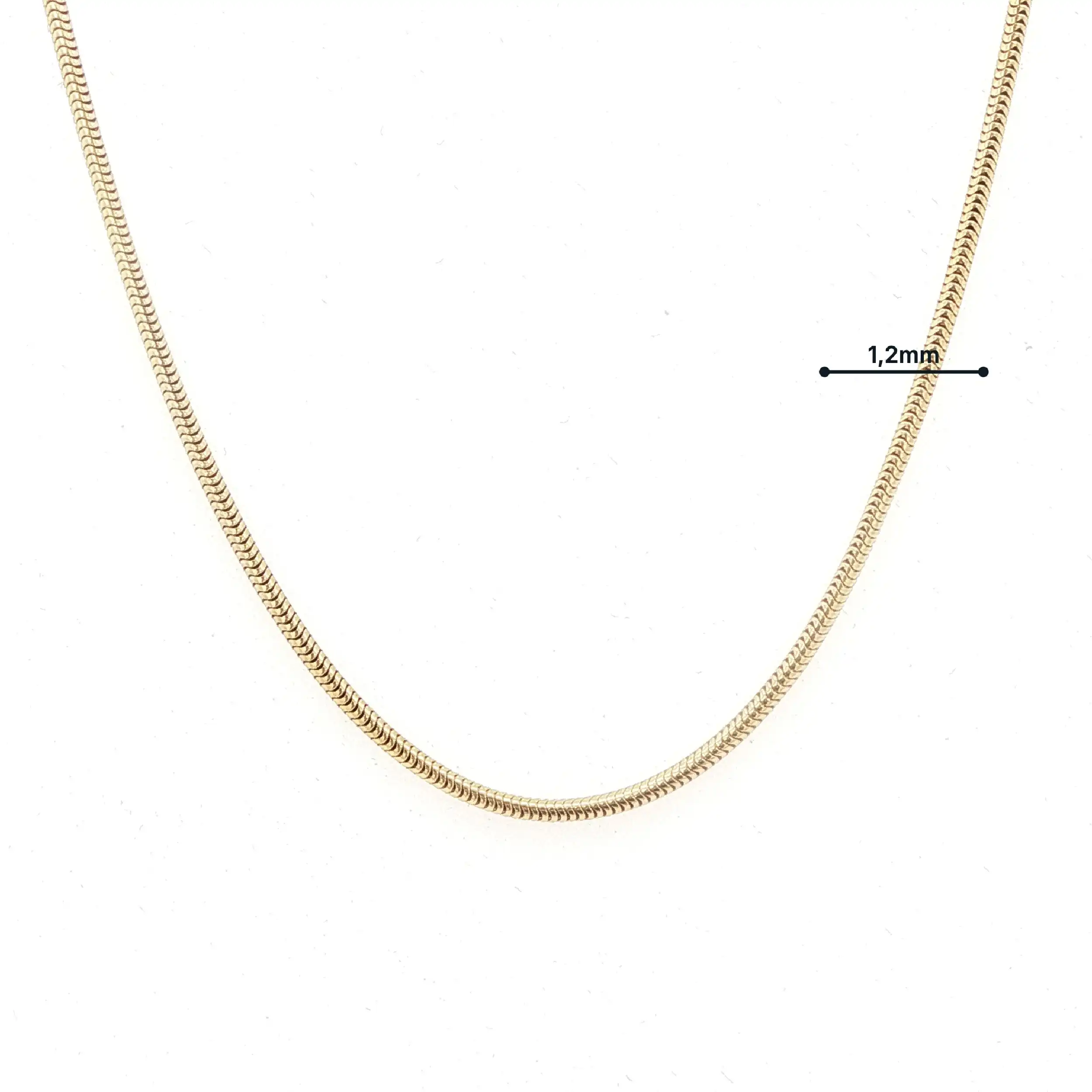 Schlangenkette Gelbgold