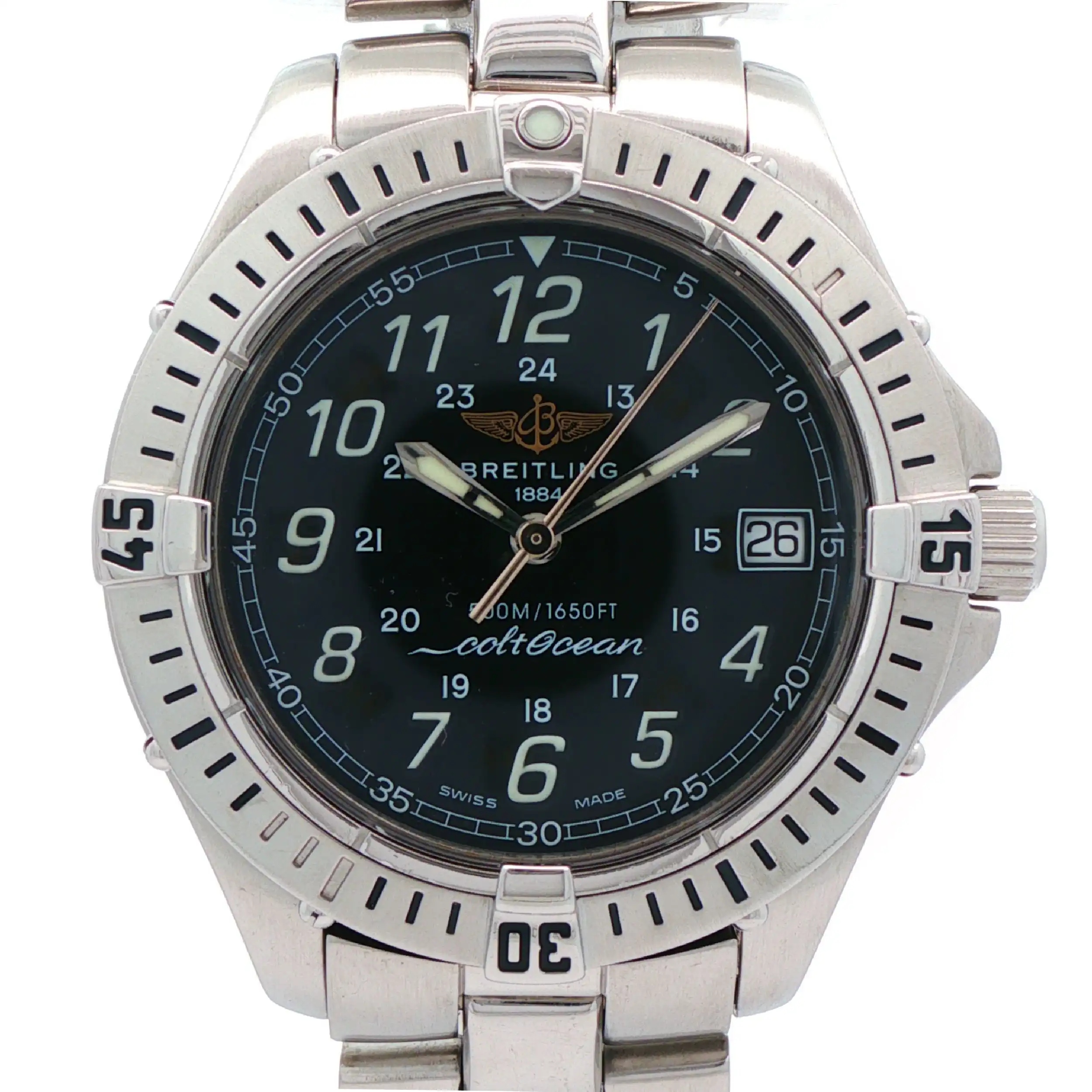 Herrenuhr Breitling Colt Quartz mit Box und Papiere