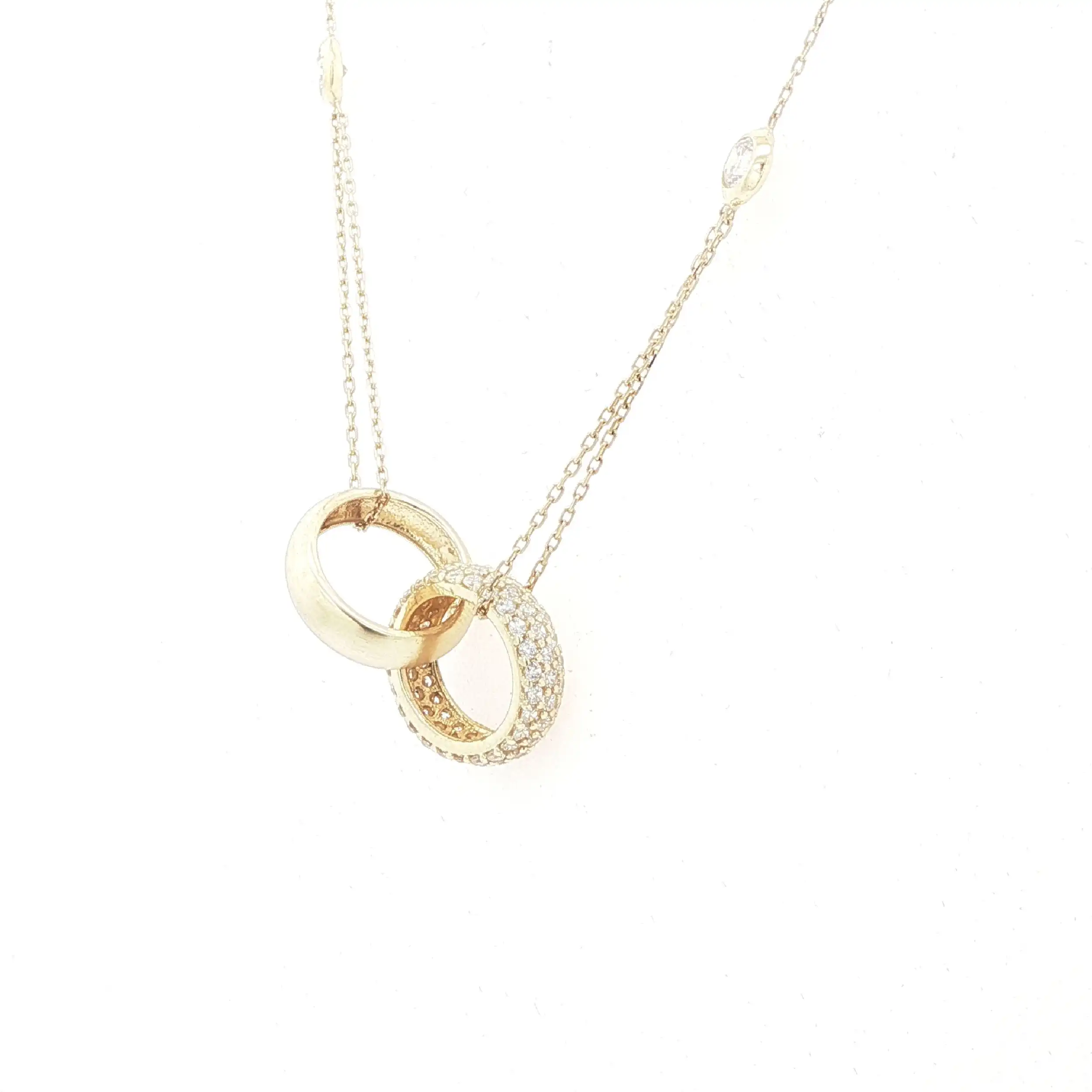 Collier Gelbgold mit Zirkonia