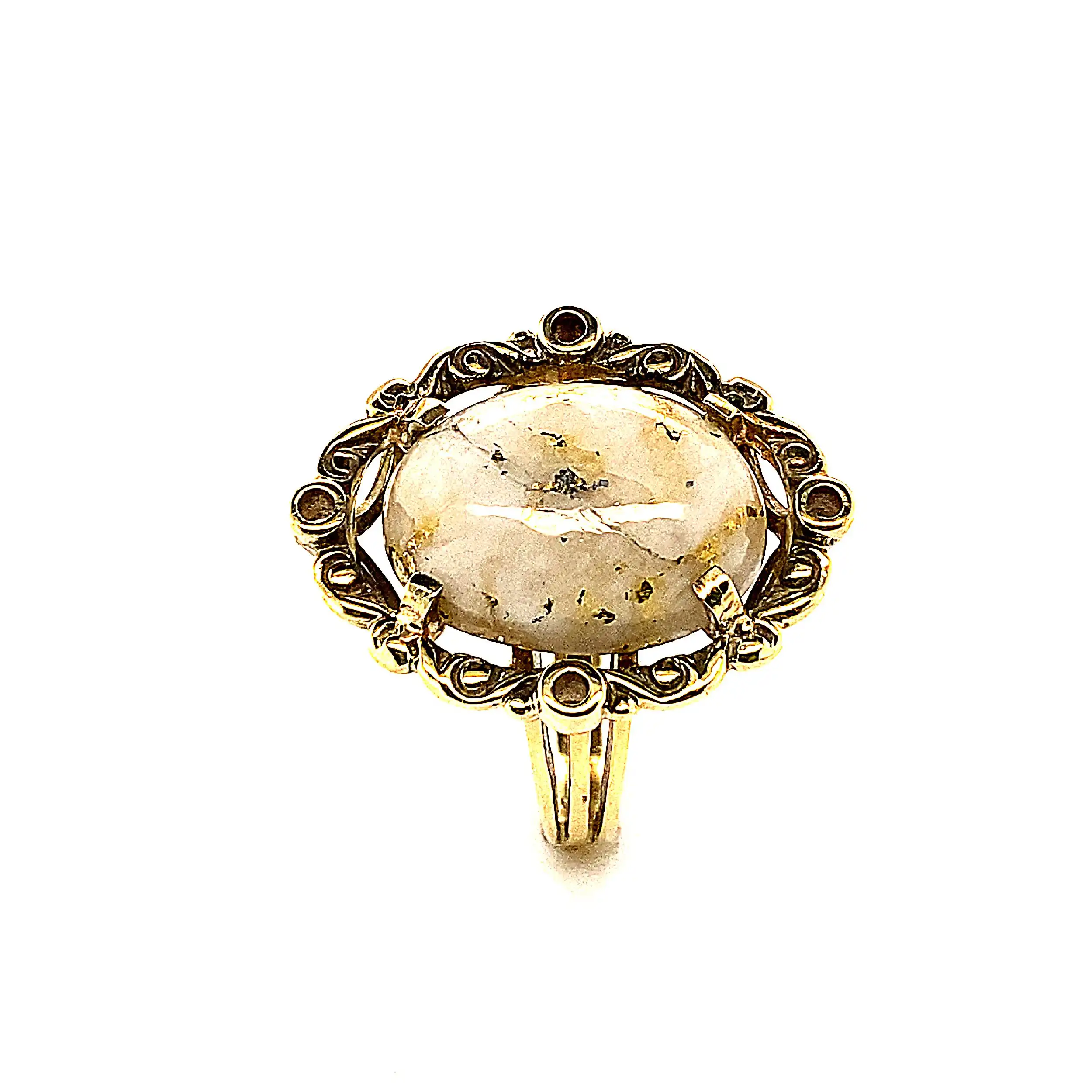 Ring Gelbgold mit Mondstein