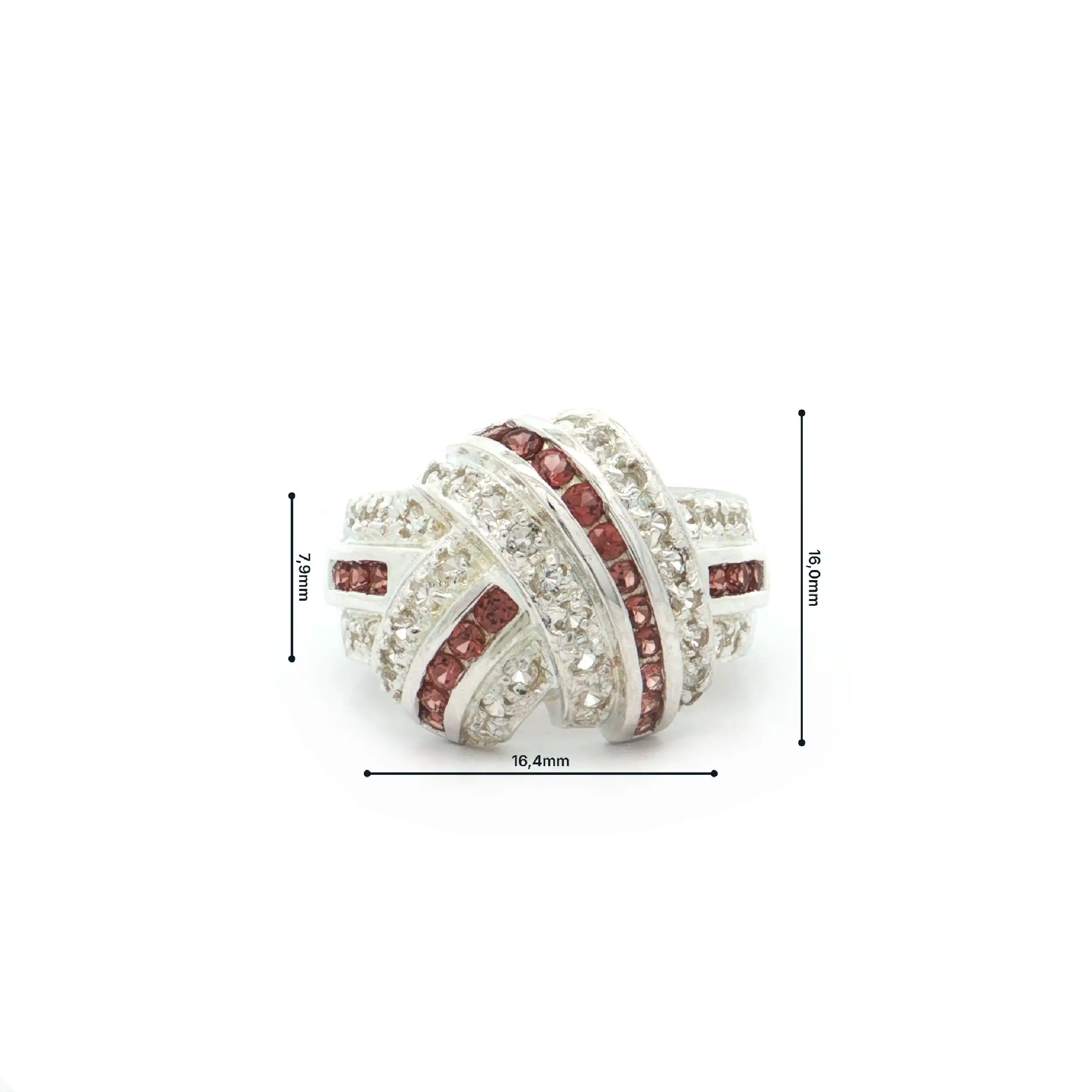 Ring Silber mit Zirkonia und Farbsteinen Ring Silber mit Zirkonia und Farbsteinen