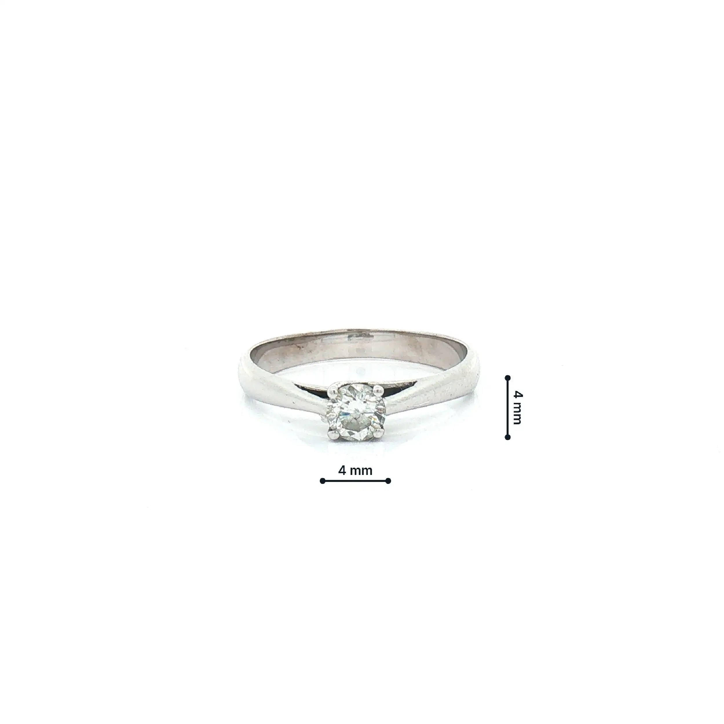 Ring Weißgold mit Brillant Ring Weißgold mit Brillant