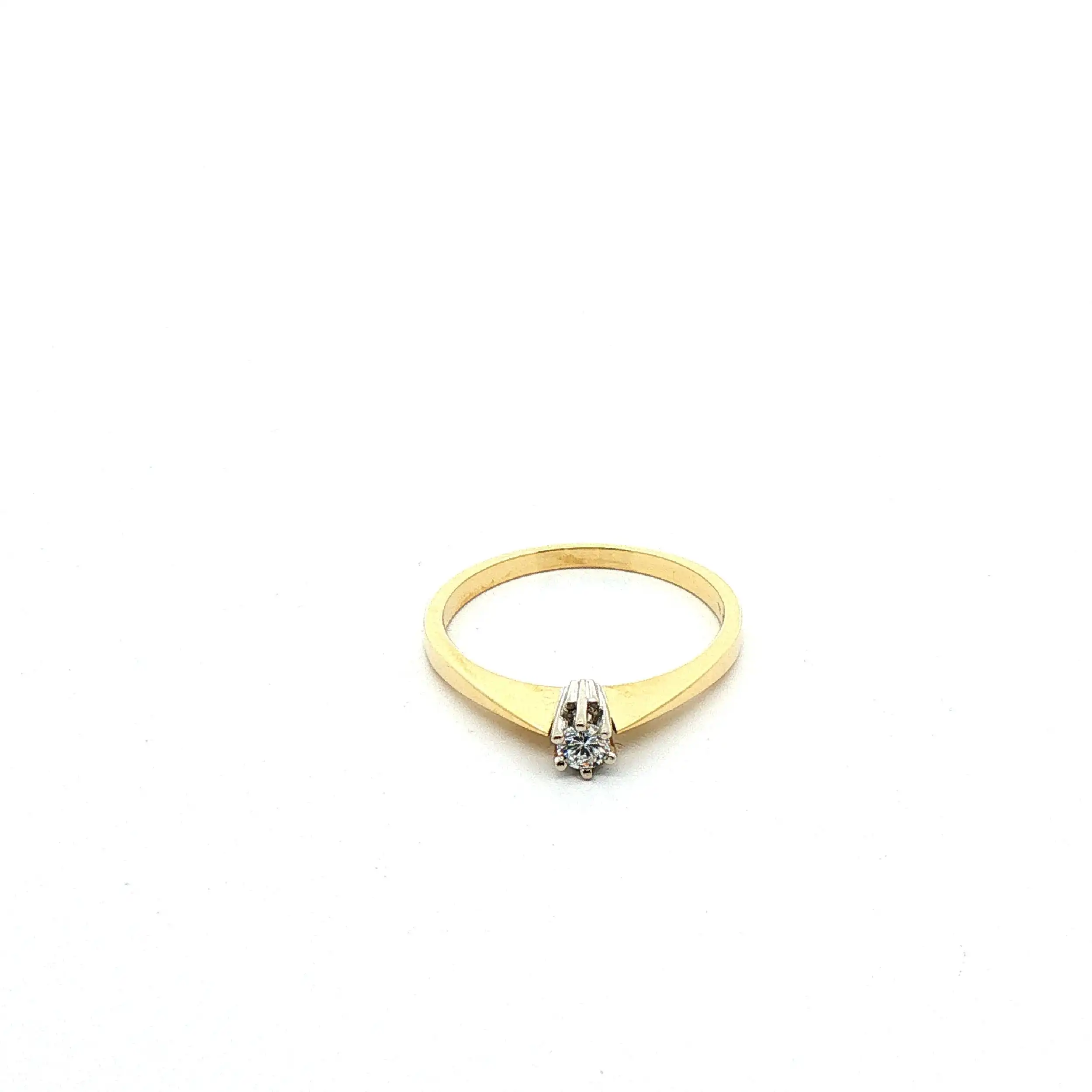 Ring Bicolor mit Brillant Ring Bicolor mit Brillant