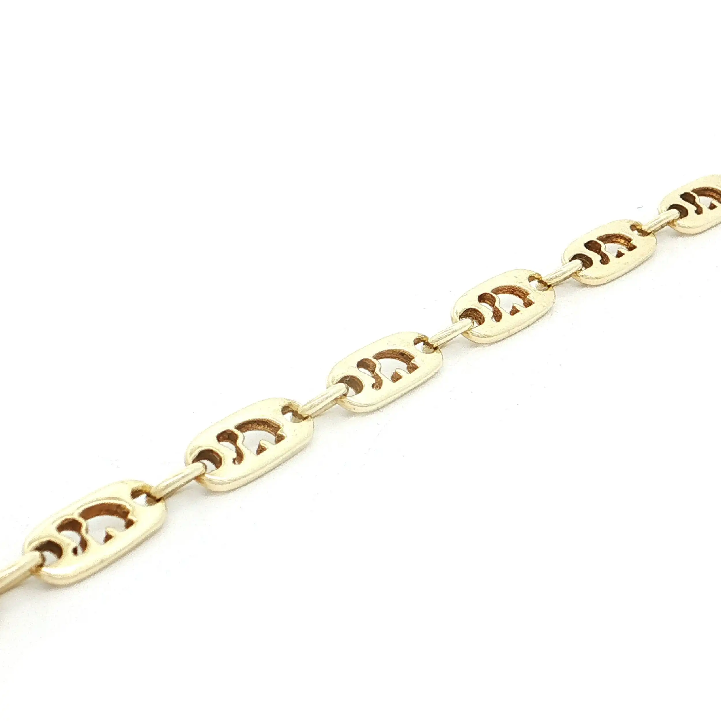 Armband Gelbgold mit gestanzten Elephanten Armband Gelbgold mit gestanzten Elephanten