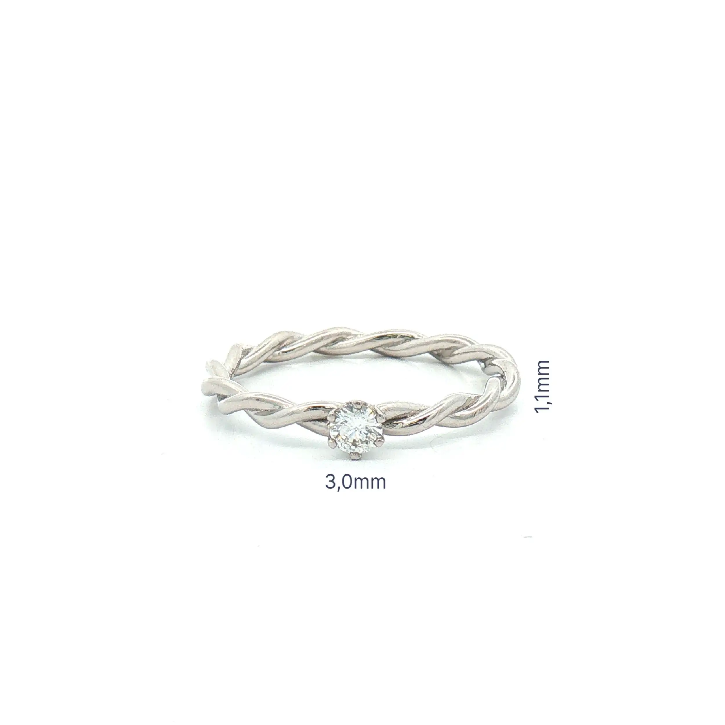Ring Weißgold mit Brillant