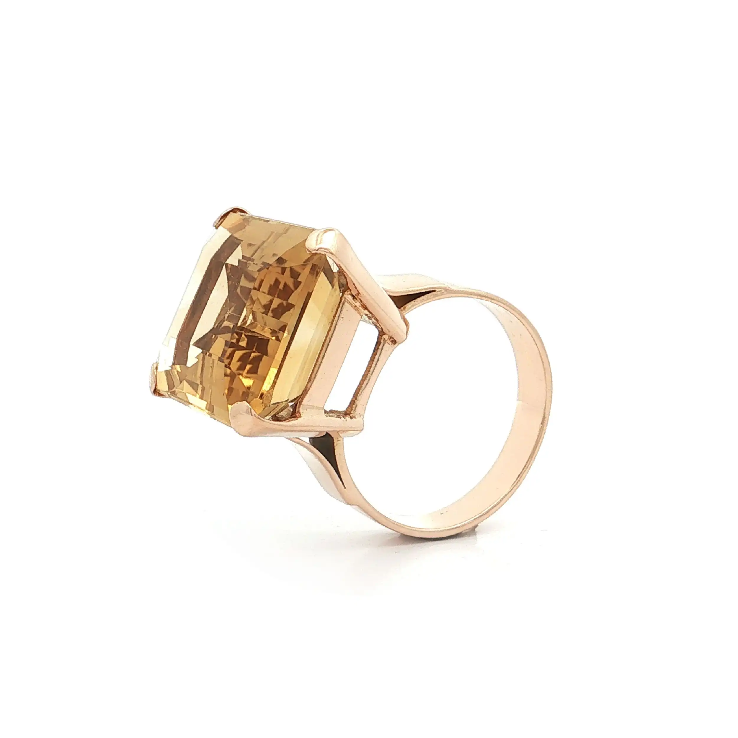 Ring Gelbgold mit Citrin