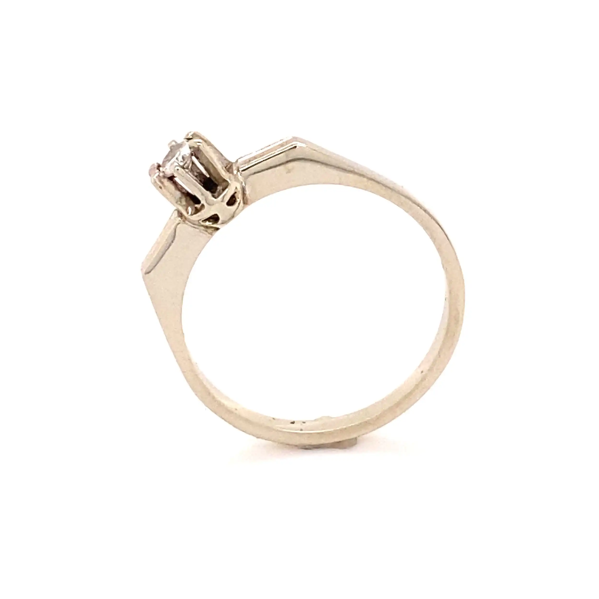 Ring Weißgold mit Solitär Brillant Ring Weißgold mit Solitär Brillant