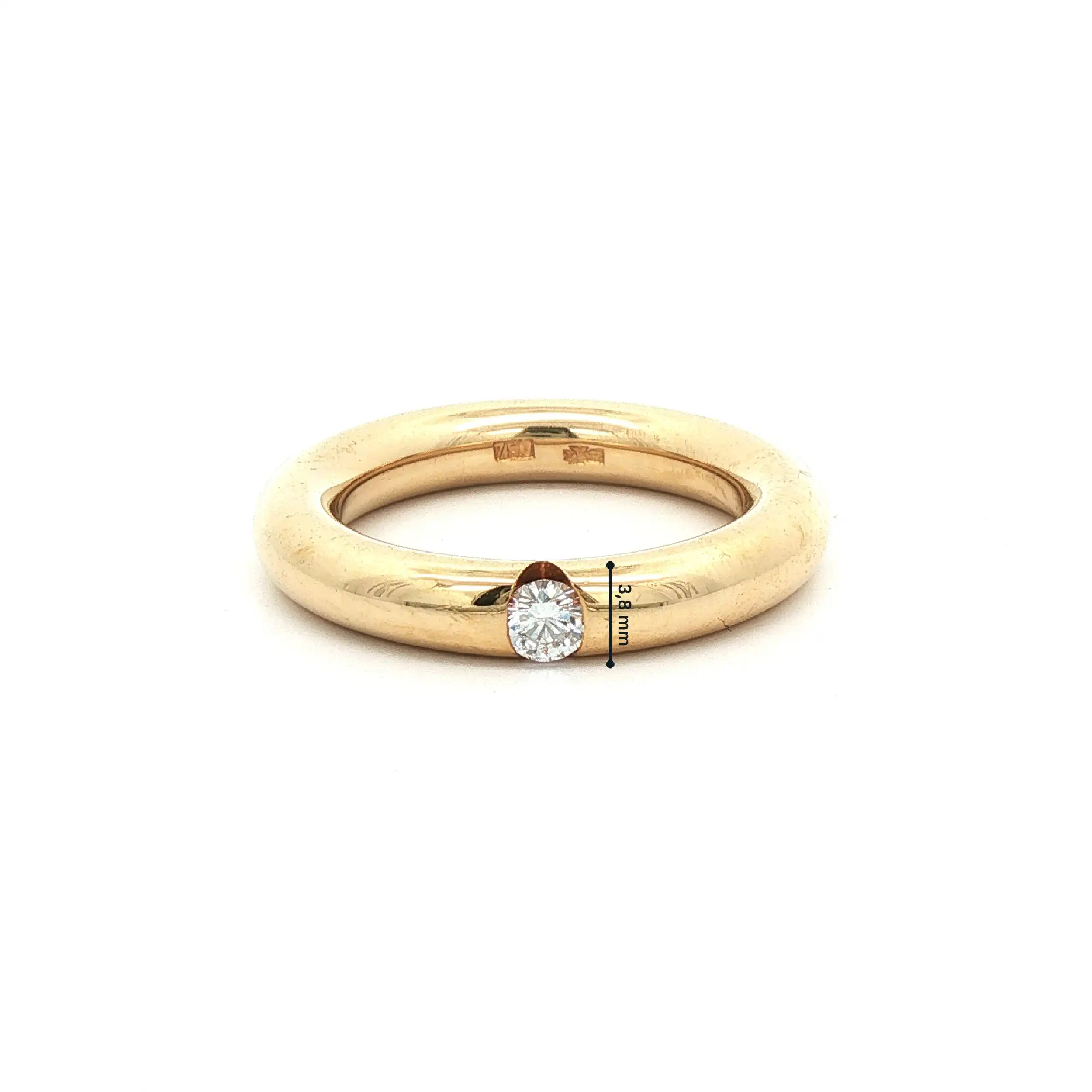 Ring Gelbgold mit Brillant Ring Gelbgold mit Brillant
