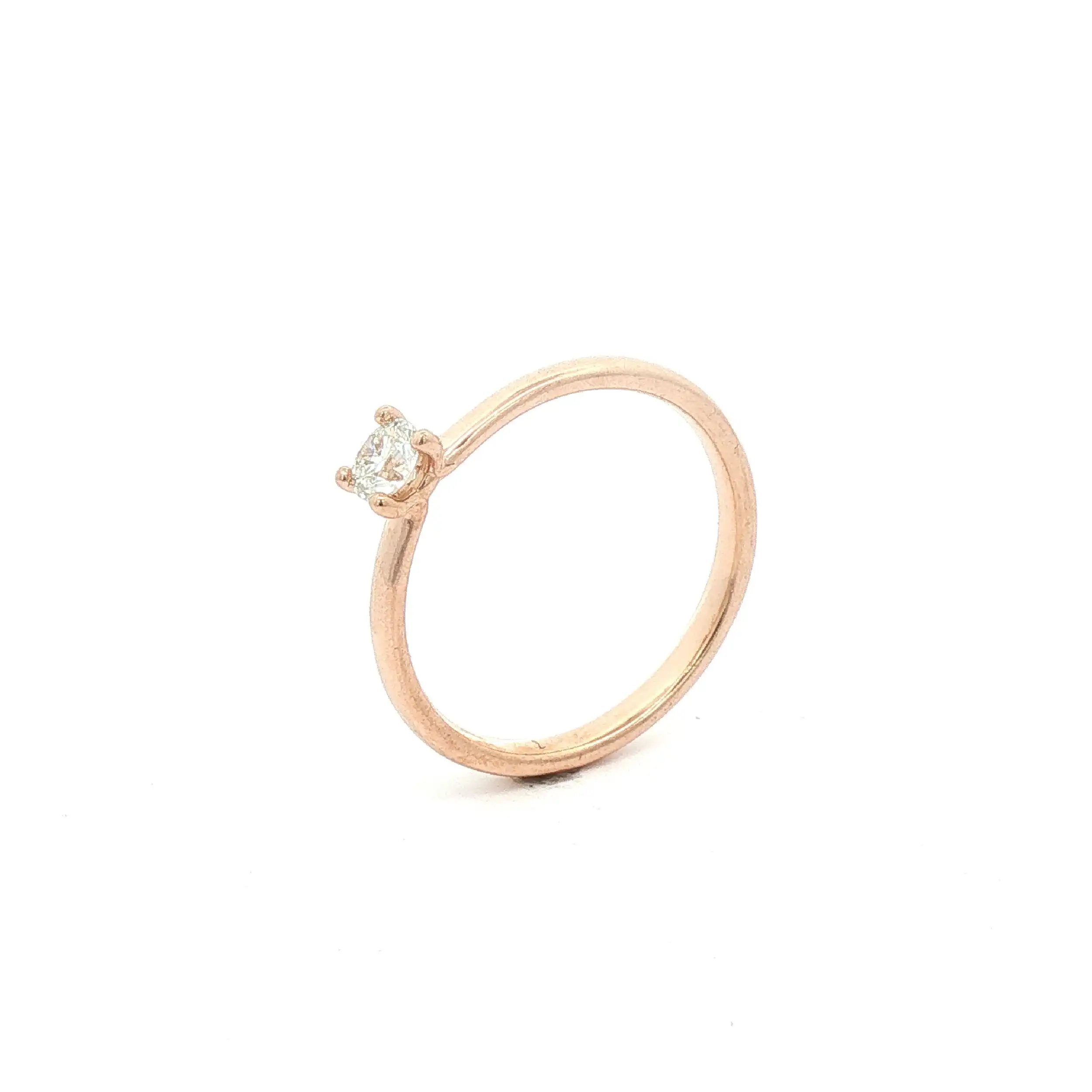 Ring Rotgold mit Brillant