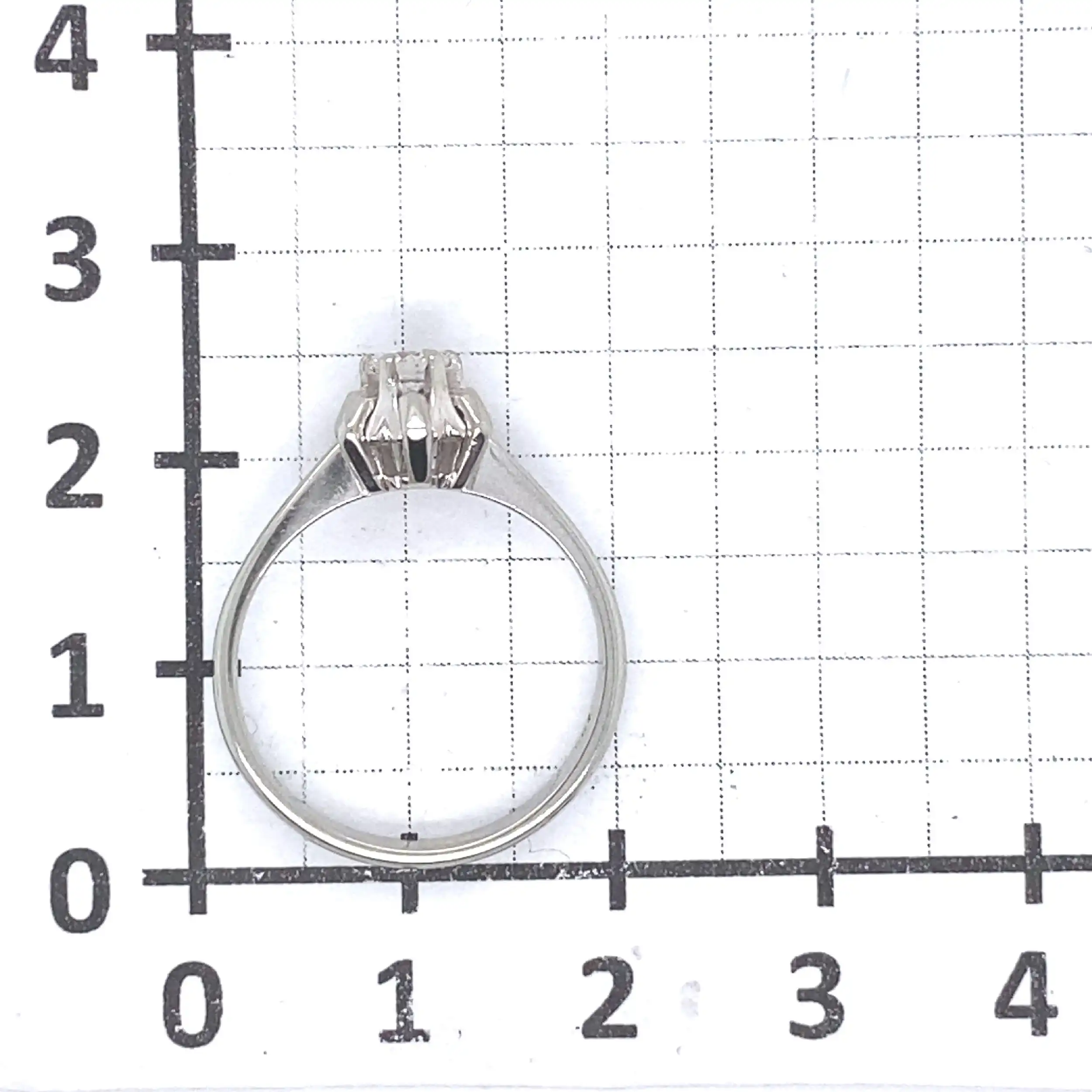 Ring Weißgold mit Brillant Ring Weißgold mit Brillant