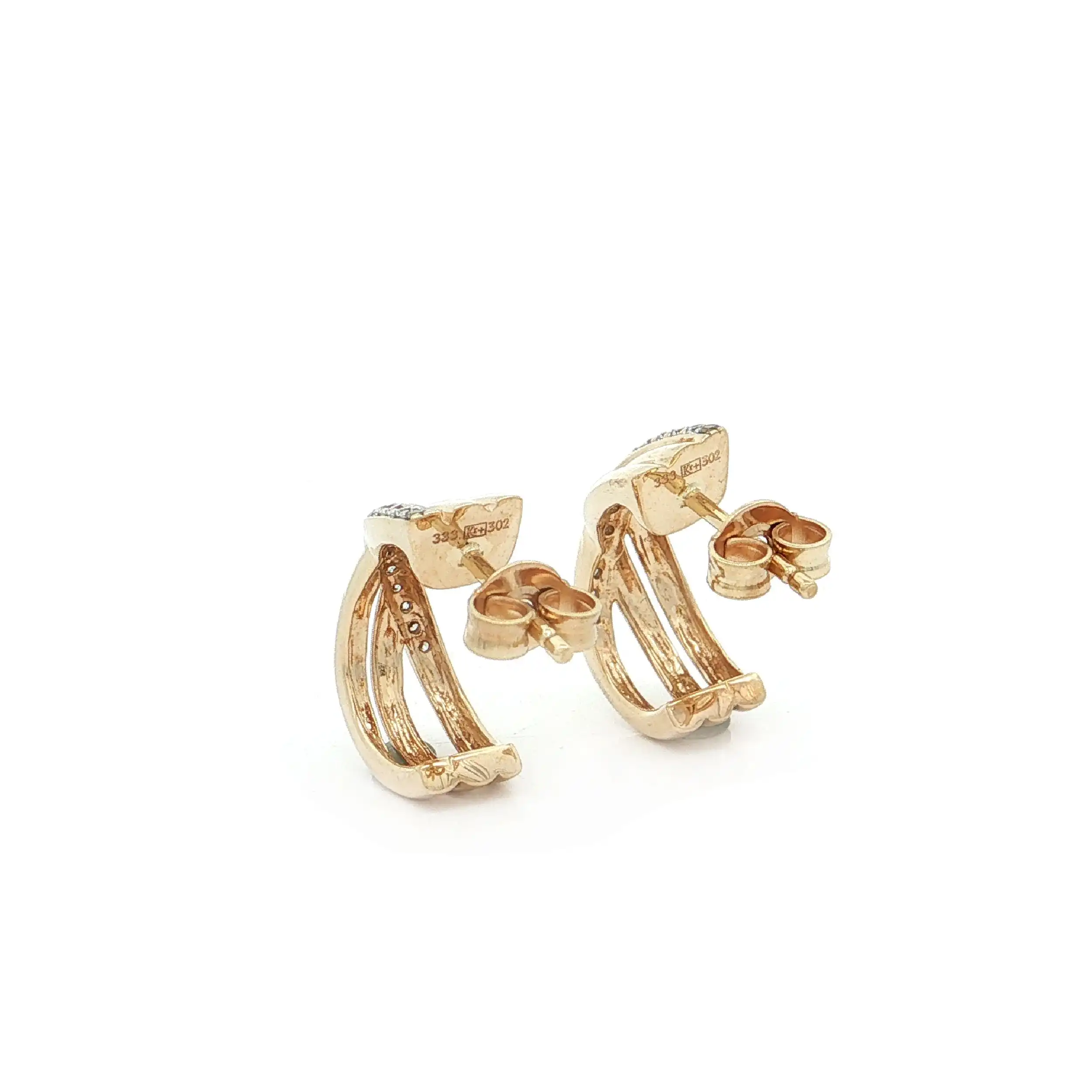 Ohrstecker Gelbgold mit Zirkonia