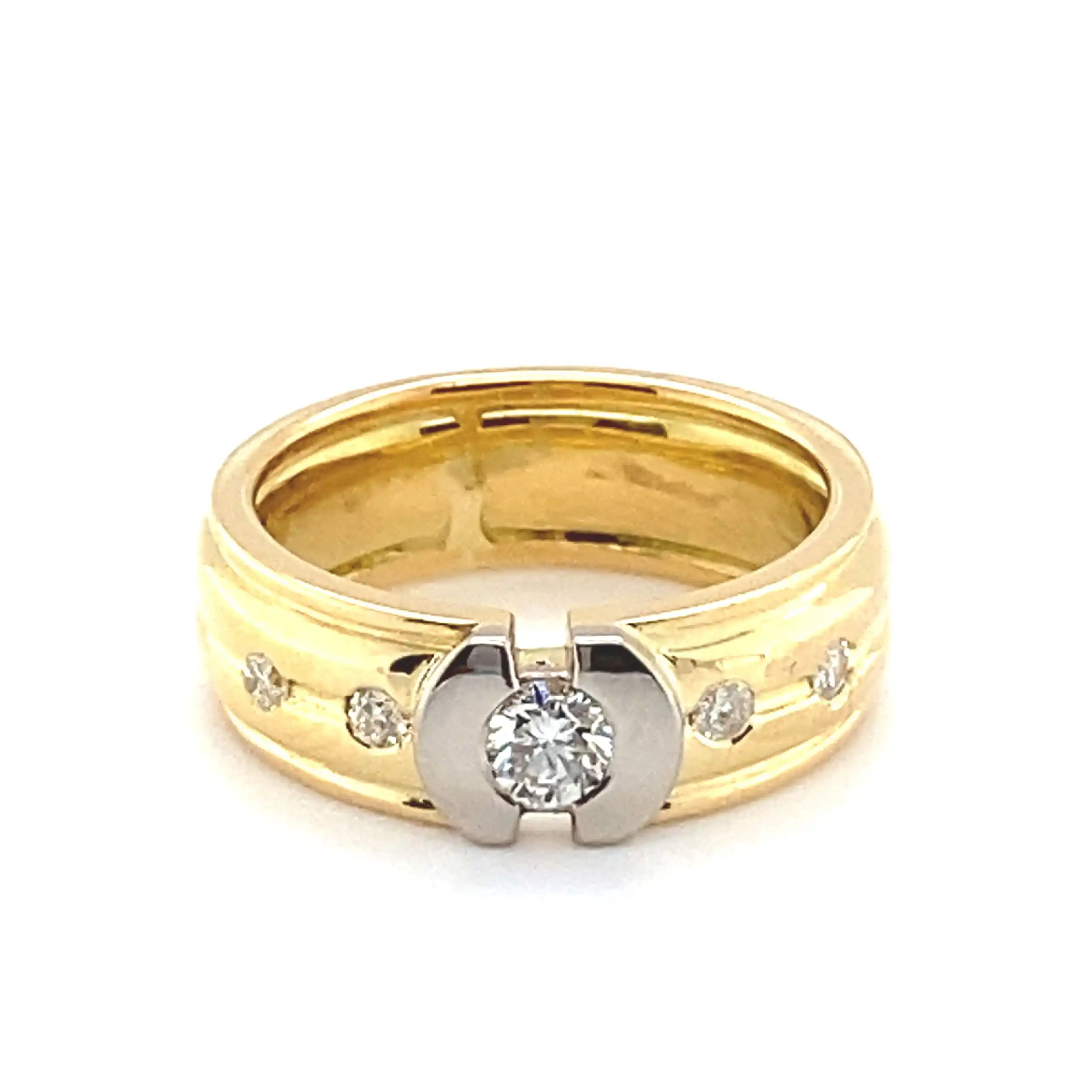 Ring Bicolor mit Brillanten Ring Bicolor mit Brillanten