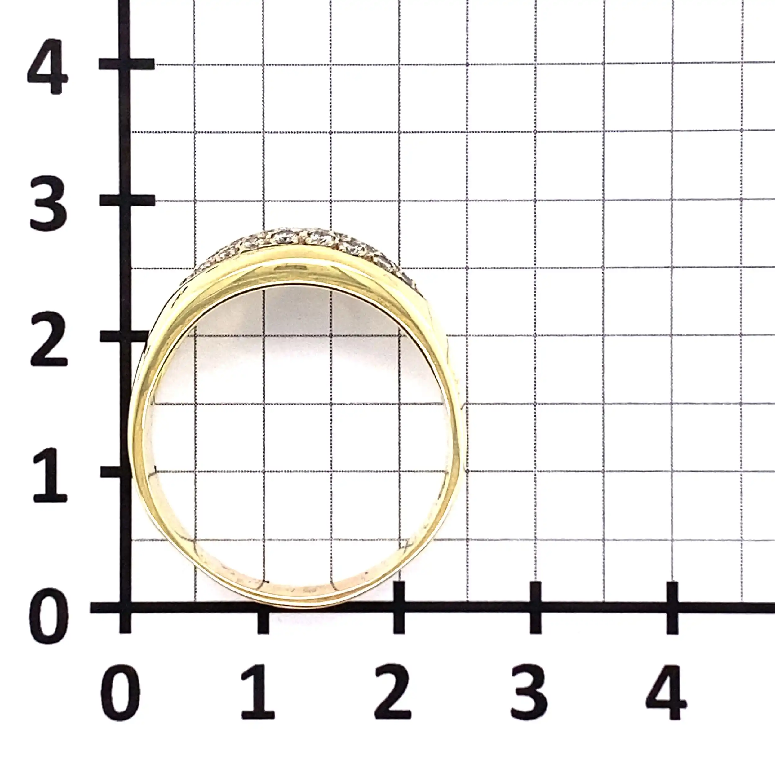 Ring Gelbgold mit Brillanten, graviert mit 0,50ct.