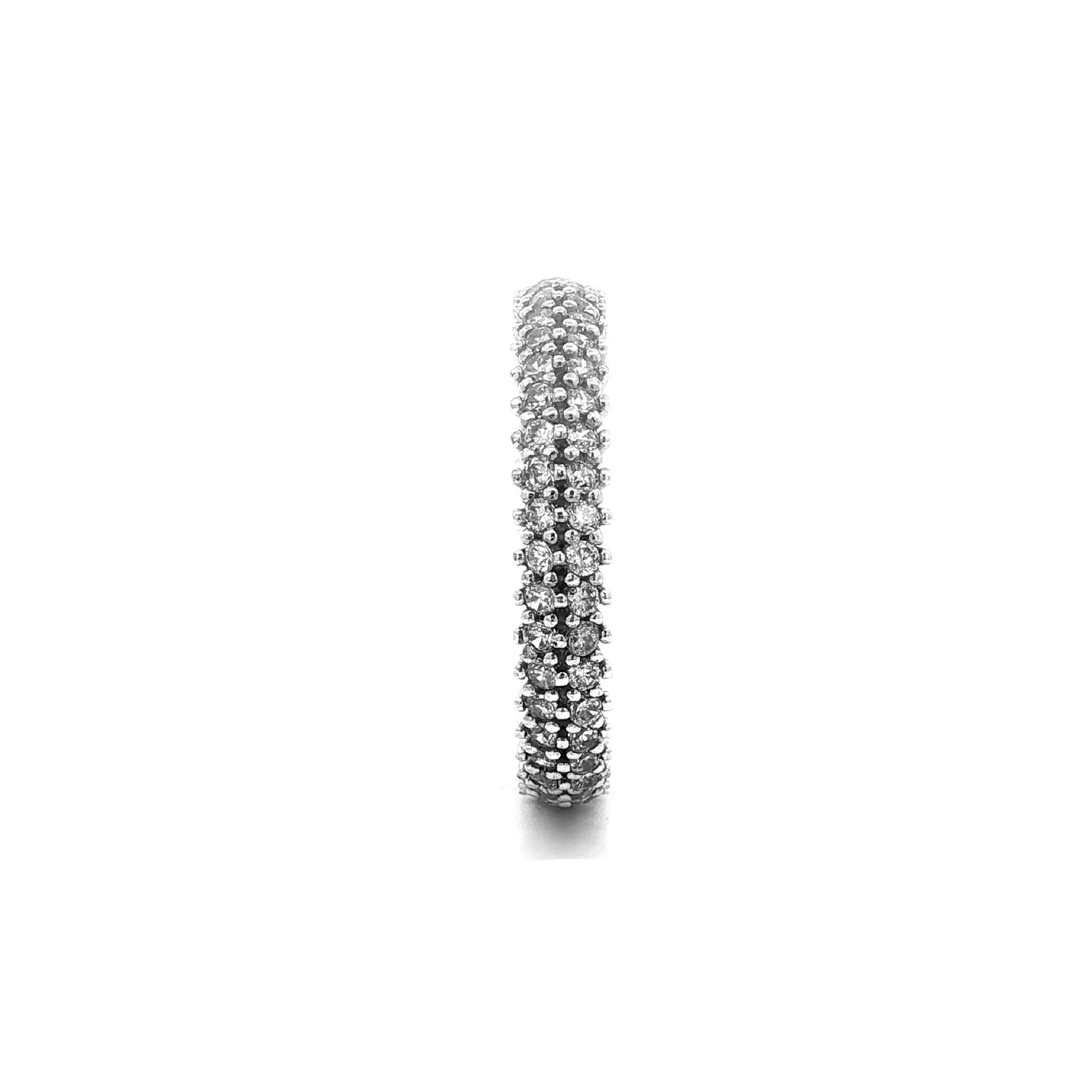 Ring Silber mit Zirkonia 2-reihig