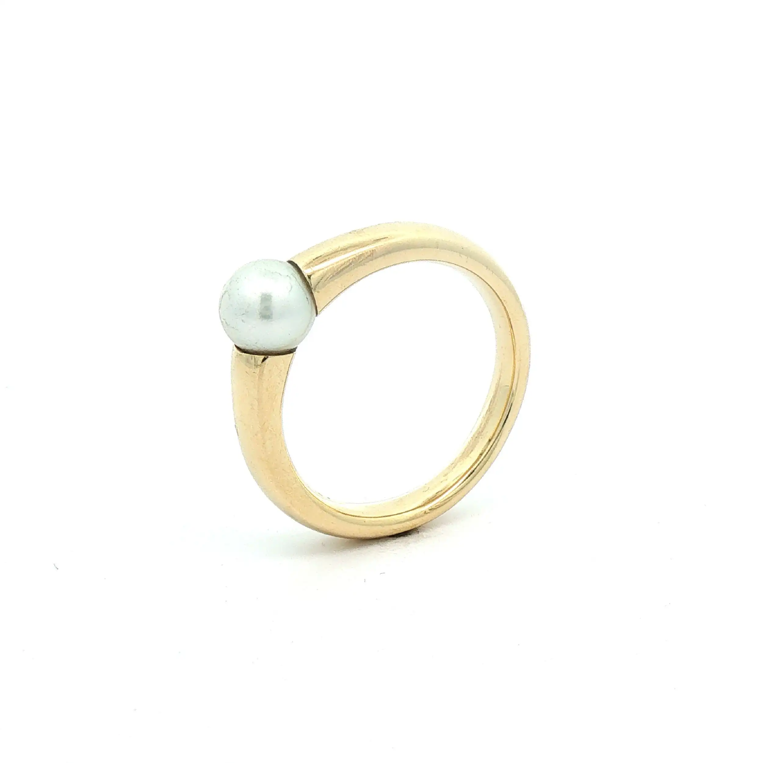 Ring Gelbgold mit Perle