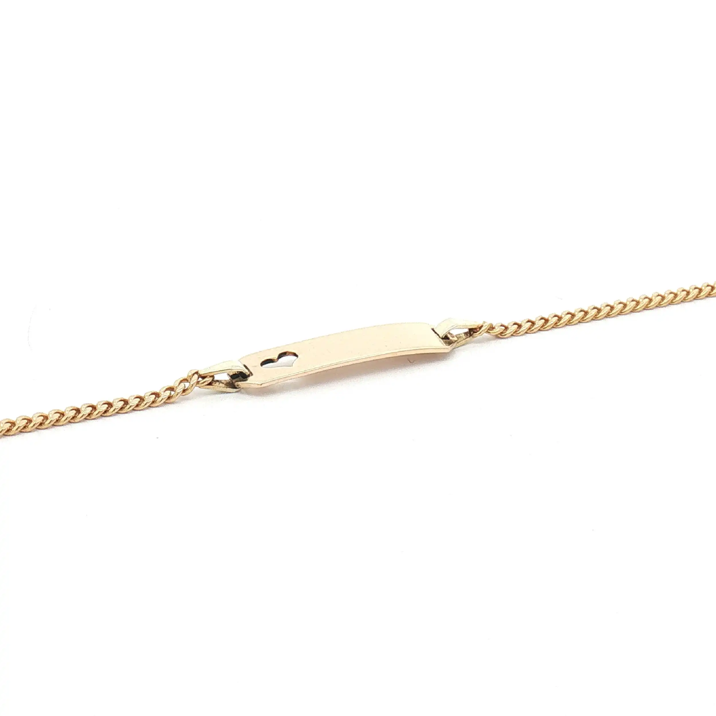ID-Armband Gelbgold mit Herz
