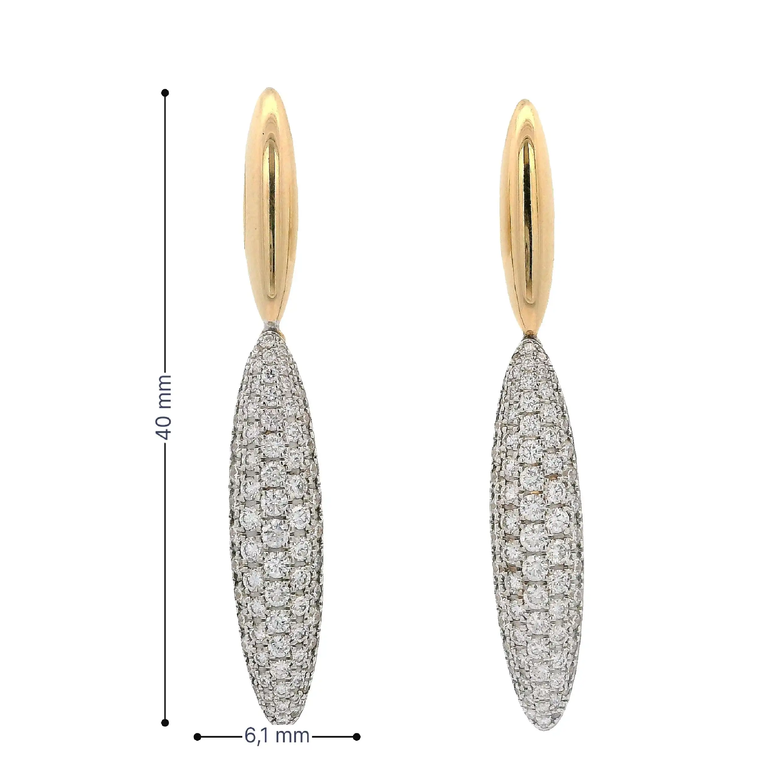 Ohrstecker Bicolor Sensual Cocoon Wempe by Kim mit Brillanten Ohrstecker Bicolor Sensual Cocoon Wempe by Kim mit Brillanten