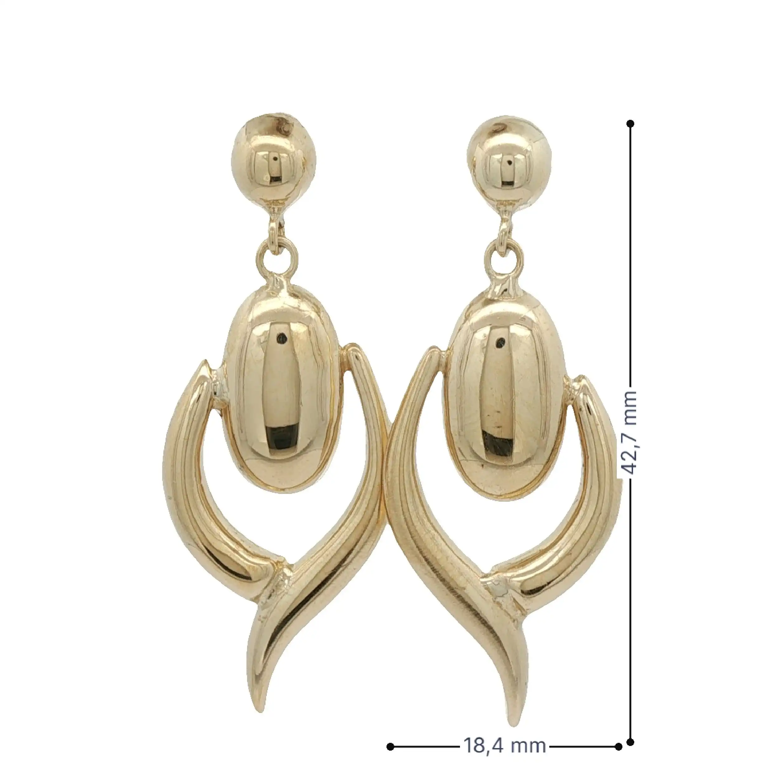 Ohrstecker Gelbgold