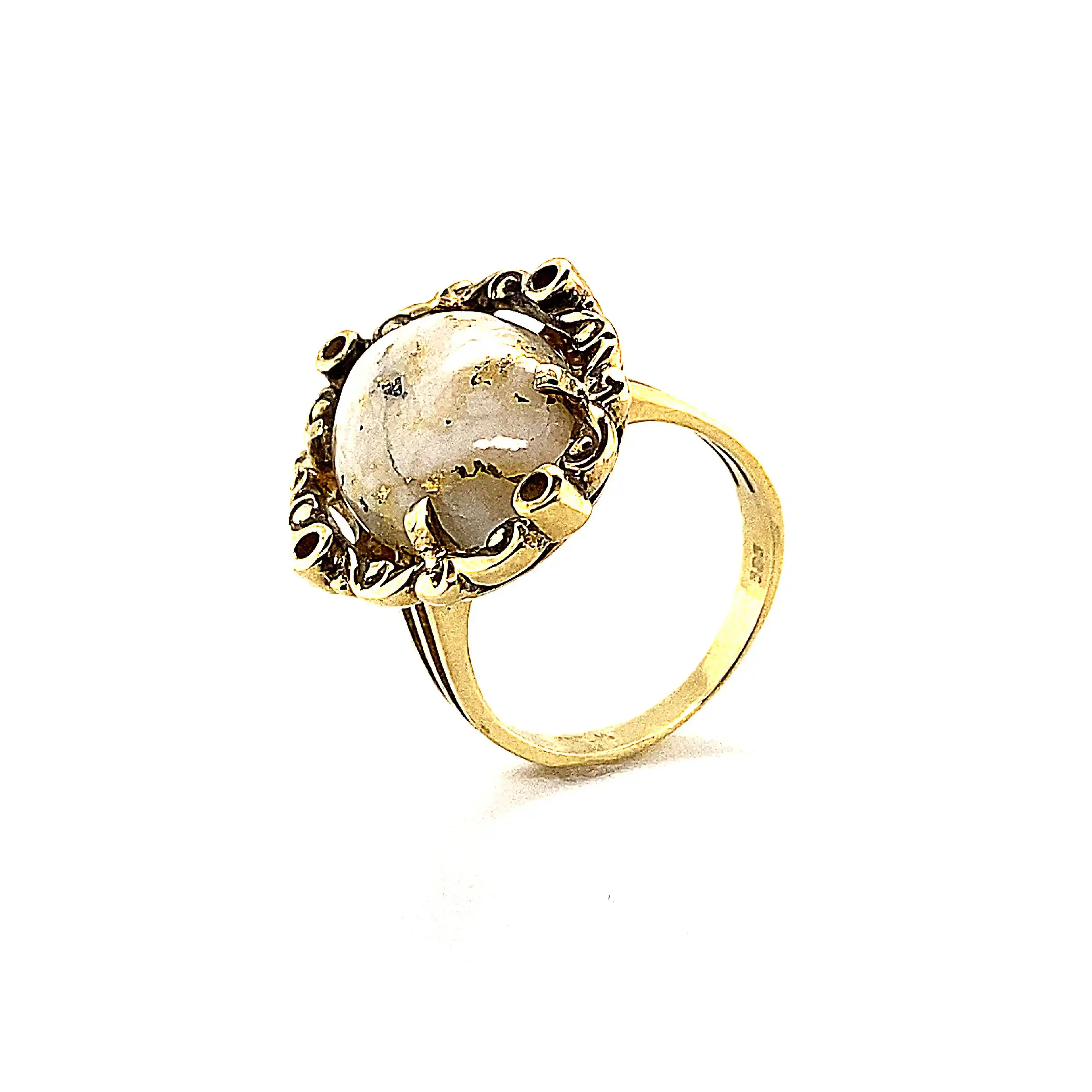 Ring Gelbgold mit Mondstein