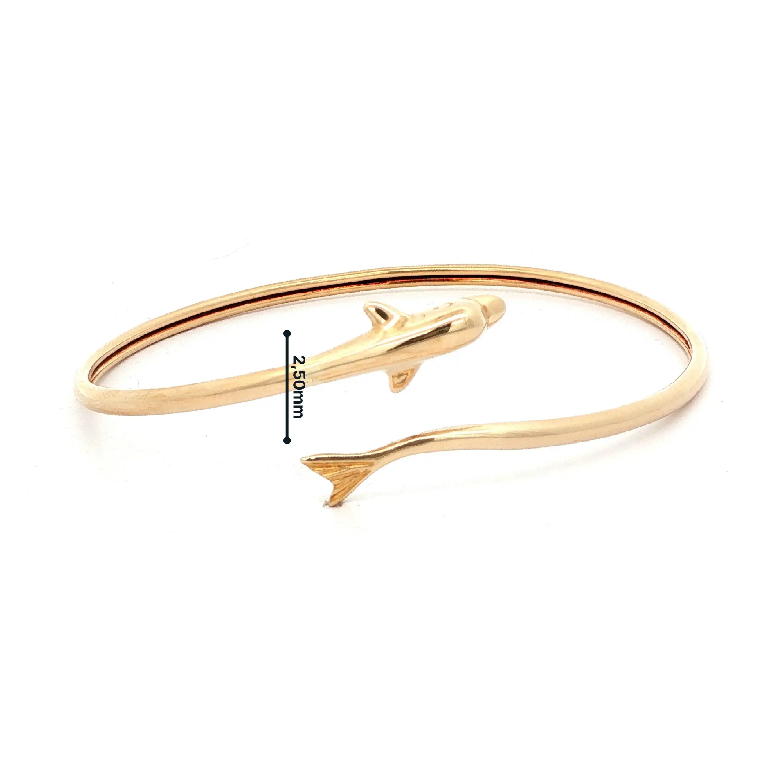 Armreif Gelbgold Delfin