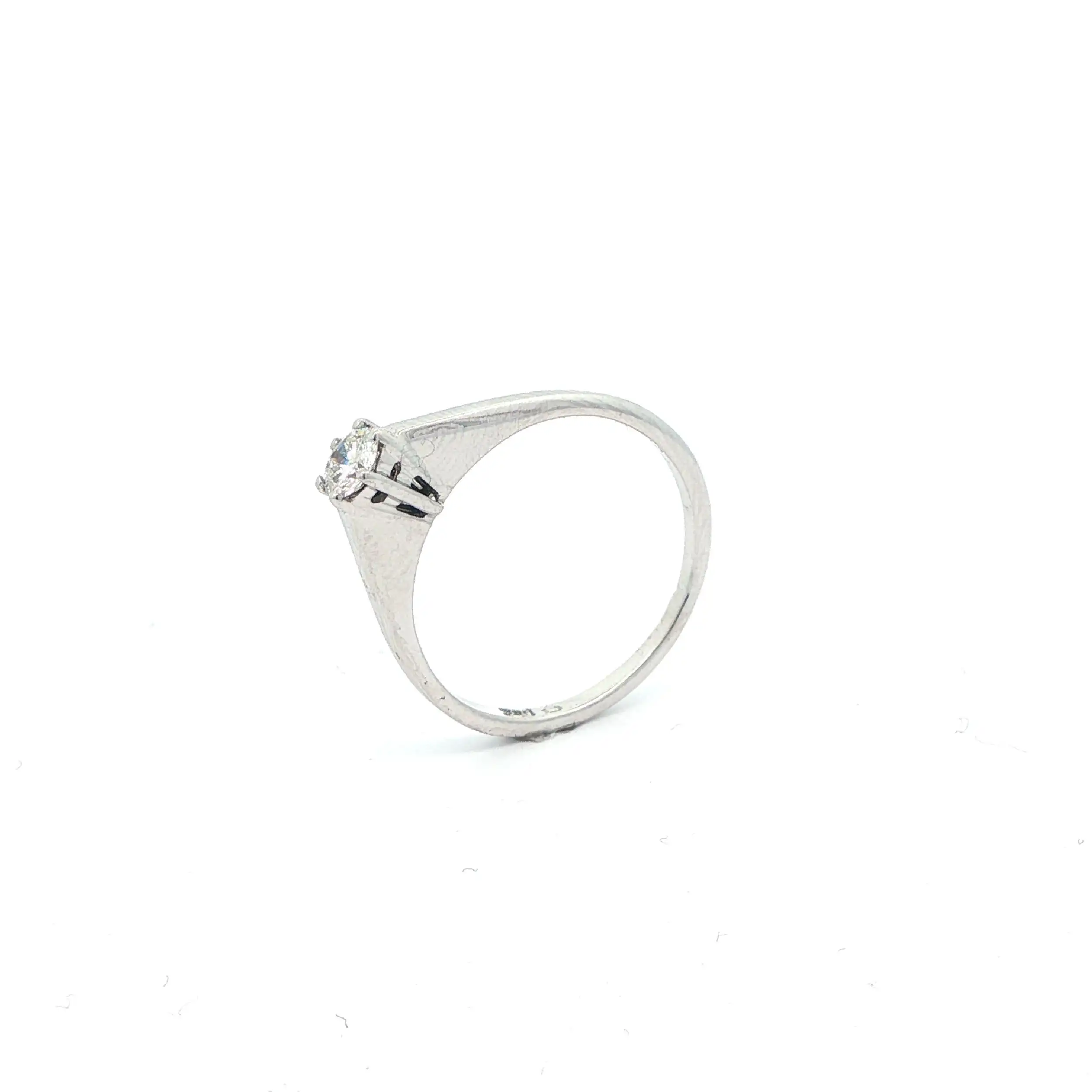 Ring Weißgold mit Brillant Solitär