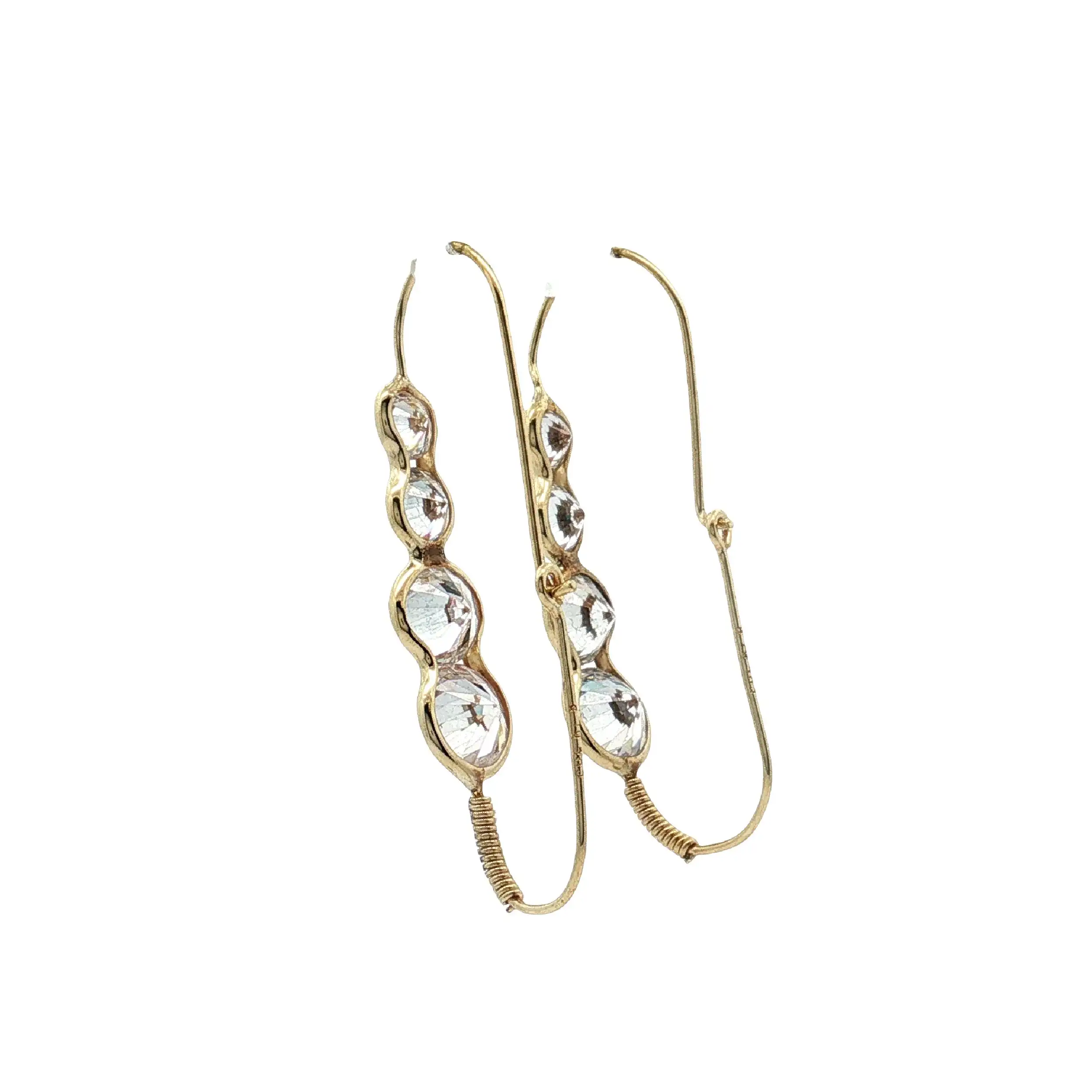 Ohrhänger Gelbgold mit Zirkonia Ohrhänger Gelbgold mit Zirkonia