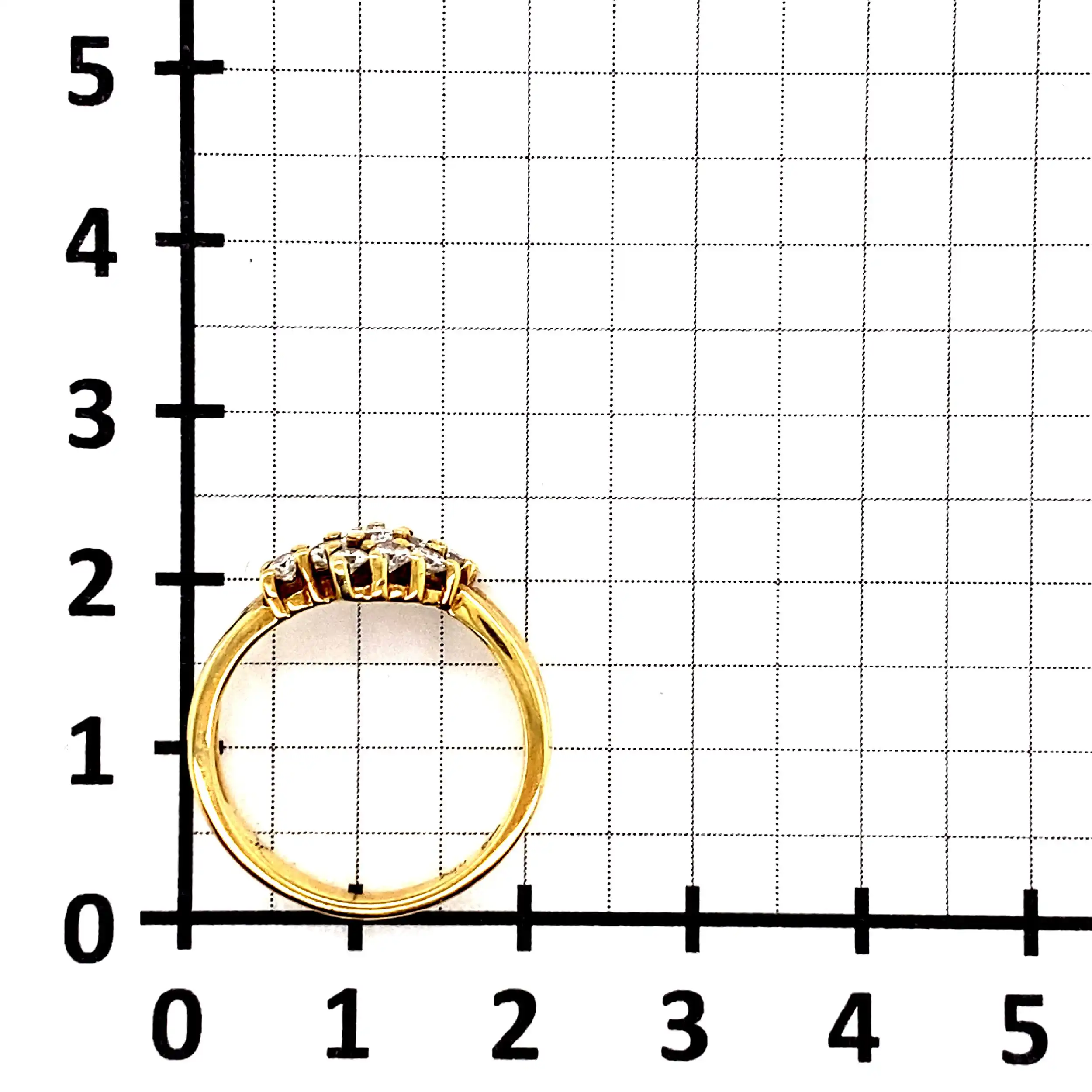 Ring Gelbgold mit Brillanten, graviert mit 0,54ct Ring Gelbgold mit Brillanten, graviert mit 0,54ct