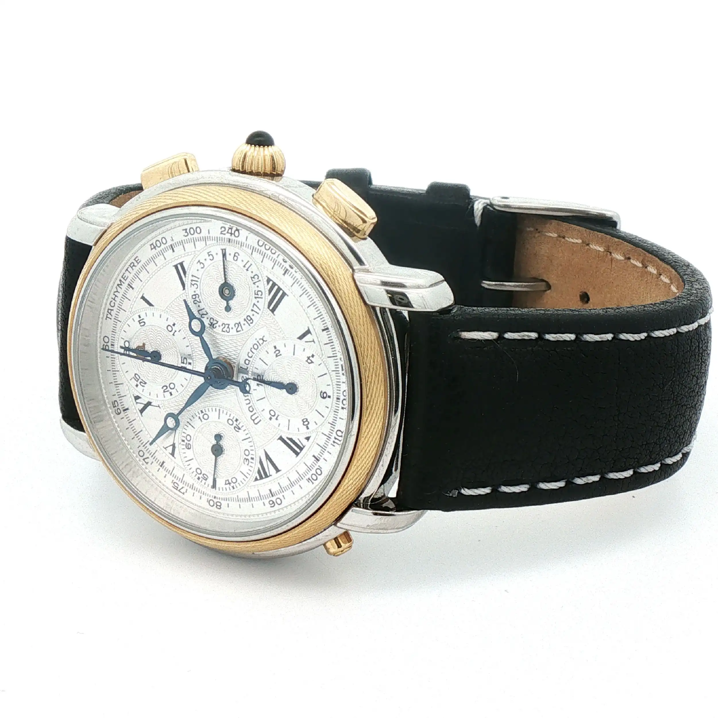 Herrenuhr Maurice Lacroix Masterpiece Rattrapante mit Box Herrenuhr Maurice Lacroix Masterpiece Rattrapante mit Box