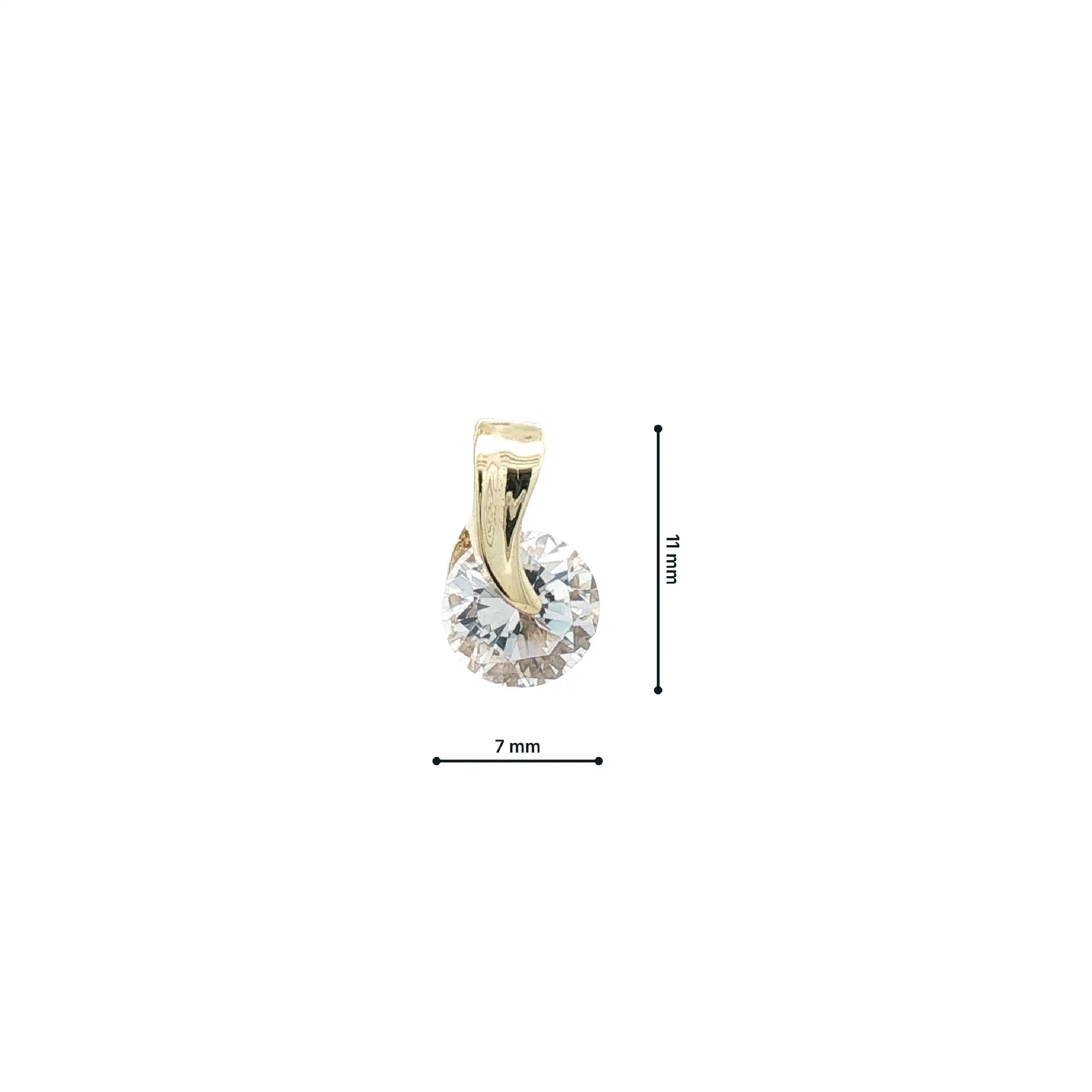 Anhänger Gelbgold mit Zirkonia