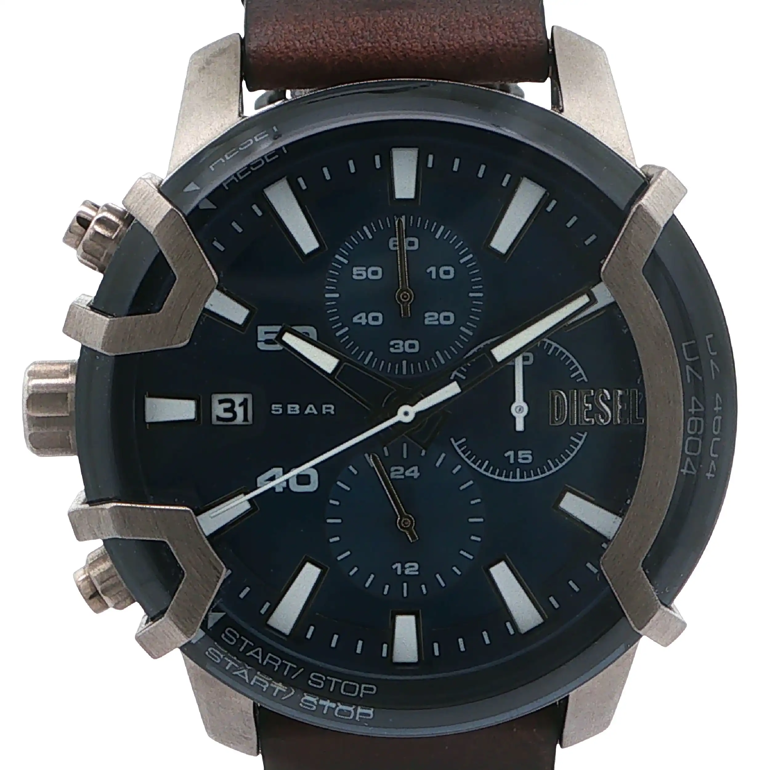 Herrenuhr Diesel DZ-4604 Griffed Chronograph mit Lederband Herrenuhr Diesel DZ-4604 Griffed Chronograph mit Lederband