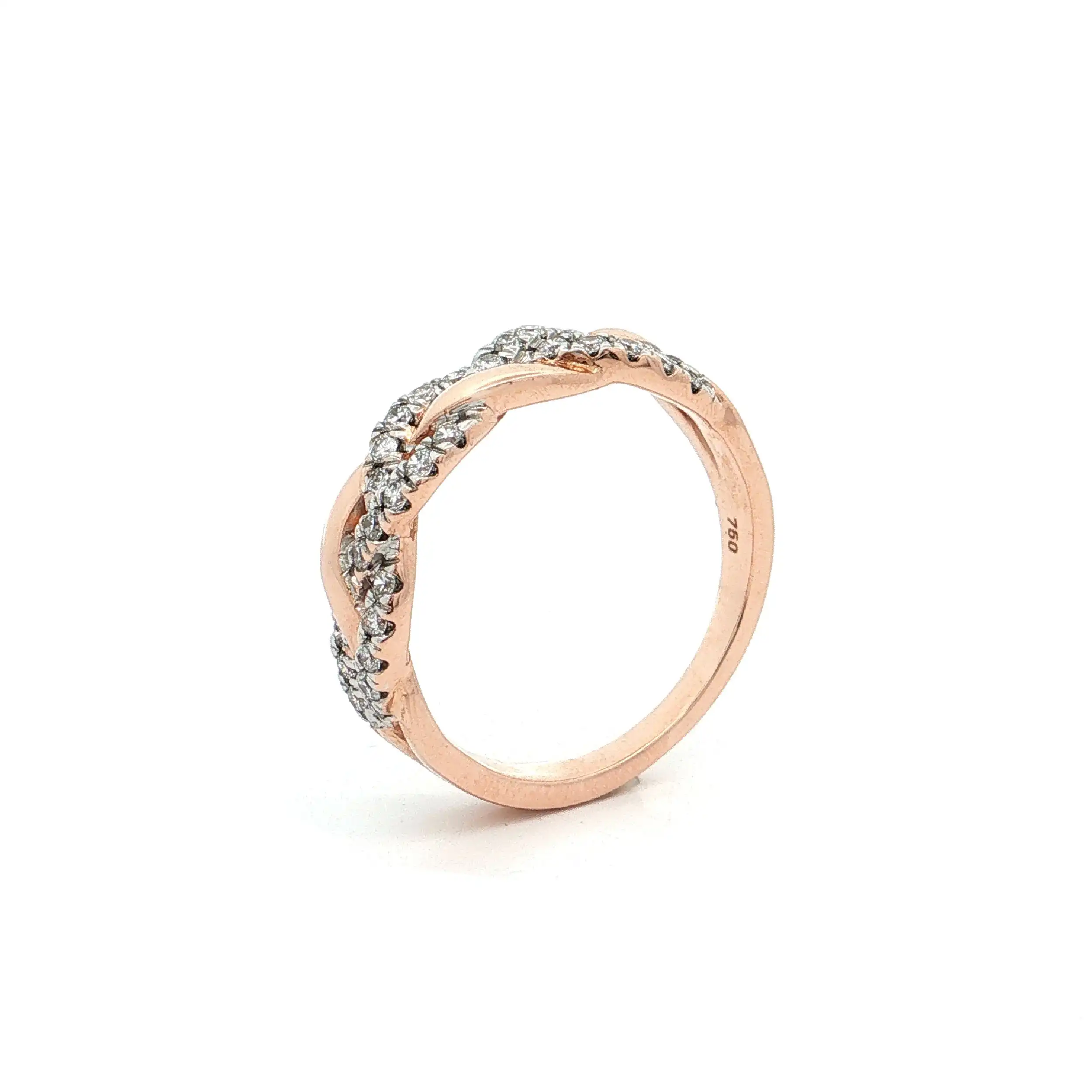 Ring Roségold mit Brillanten Ring Roségold mit Brillanten