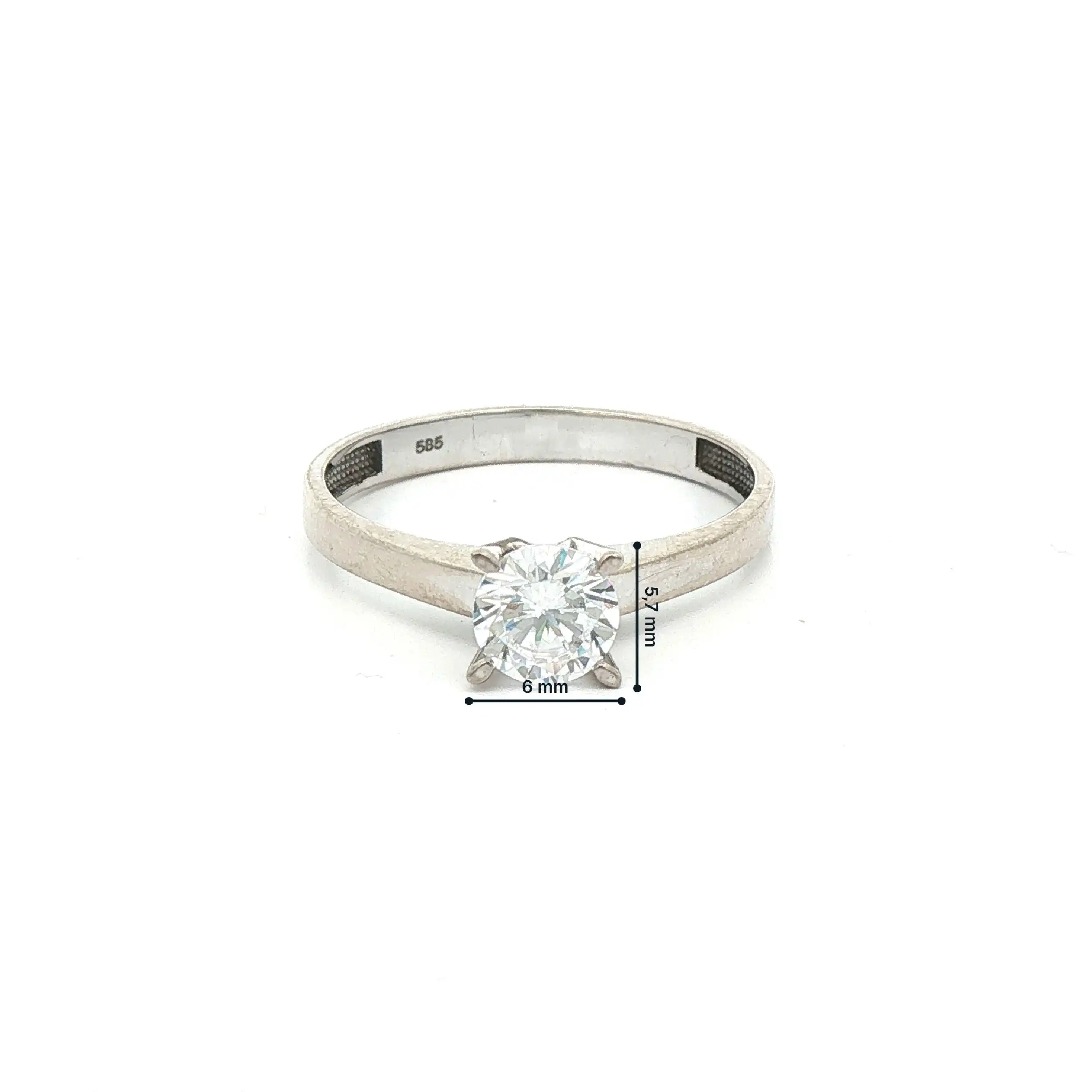 Ring Weißgold mit Zirkonia Ring Weißgold mit Zirkonia