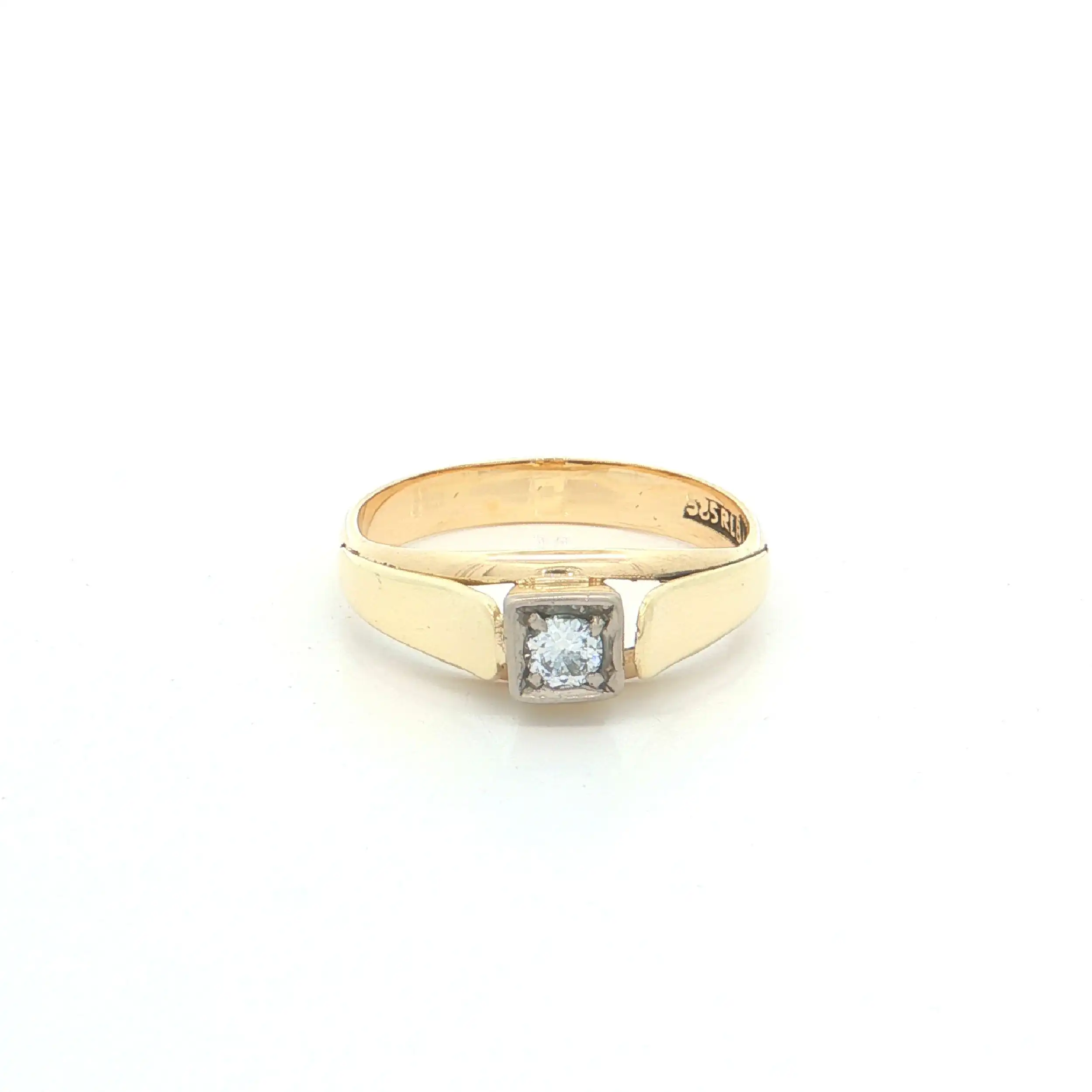 Ring Bicolor mit Brillant Ring Bicolor mit Brillant