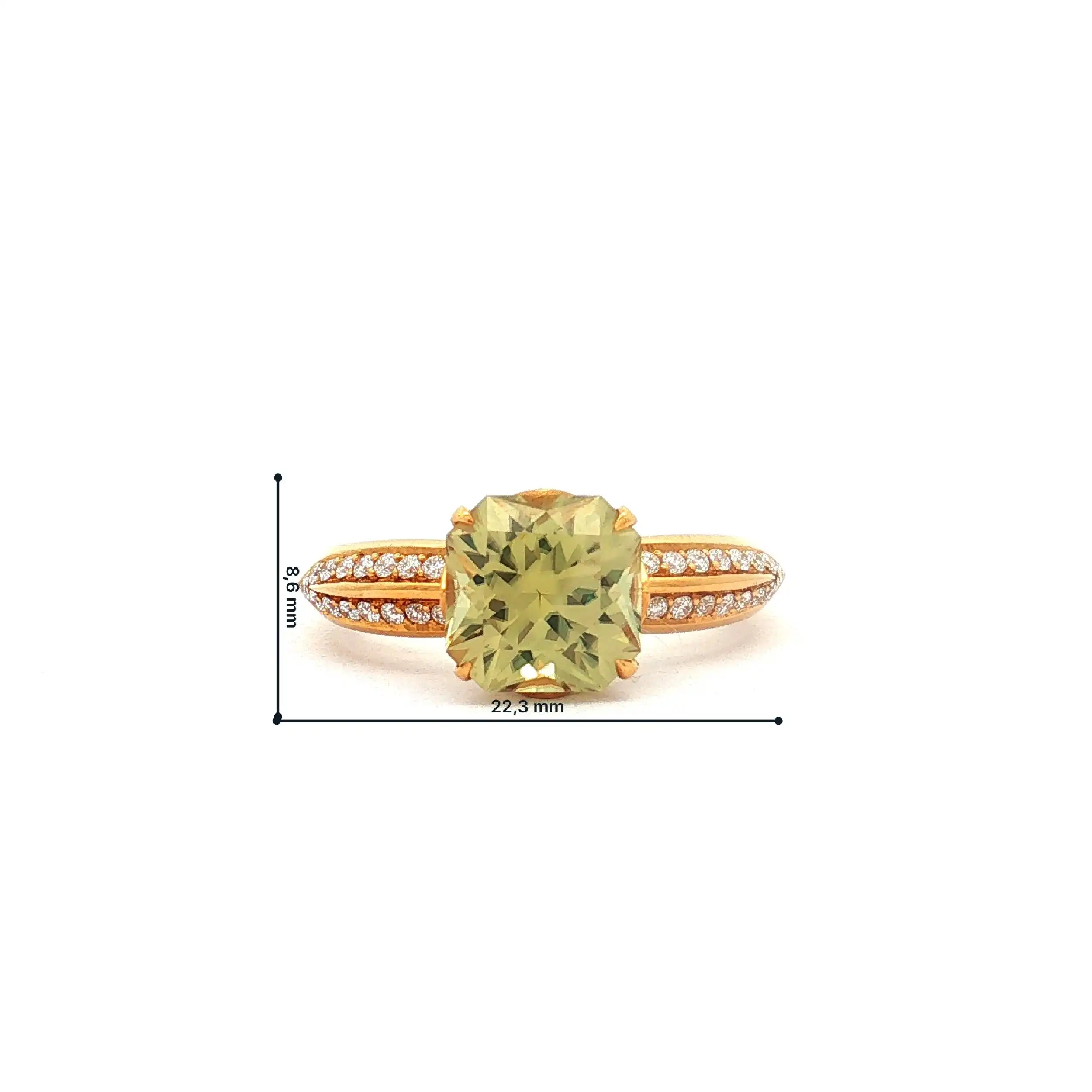 Ring Gelbgold mit Zultanite und Brillanten Kat Florence Ring Gelbgold mit Zultanite und Brillanten Kat Florence