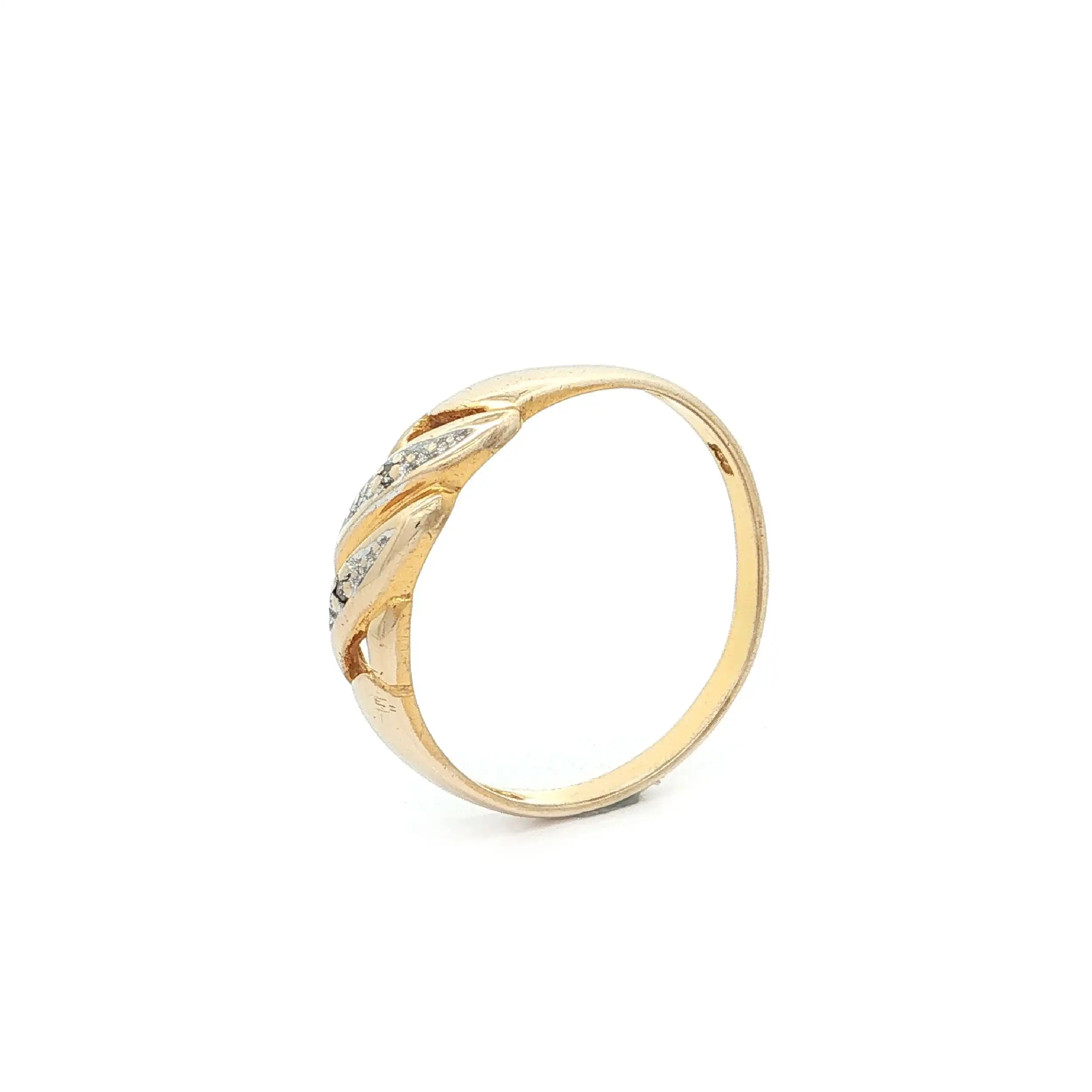 Ring Bicolor mit Diamanten
