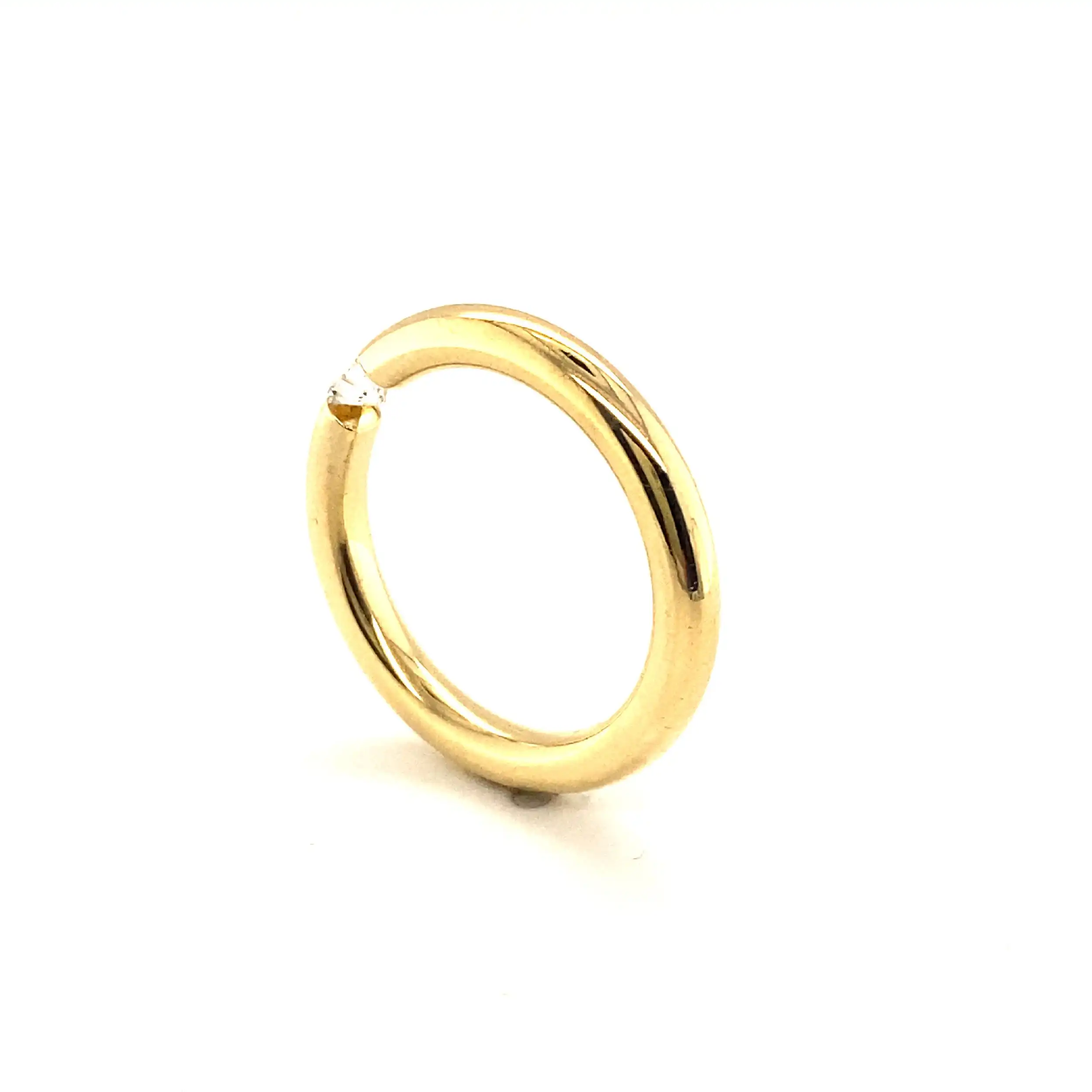 Spannring Gelbgold Niesing Brillant Solitär Spannring Gelbgold Niesing Brillant Solitär