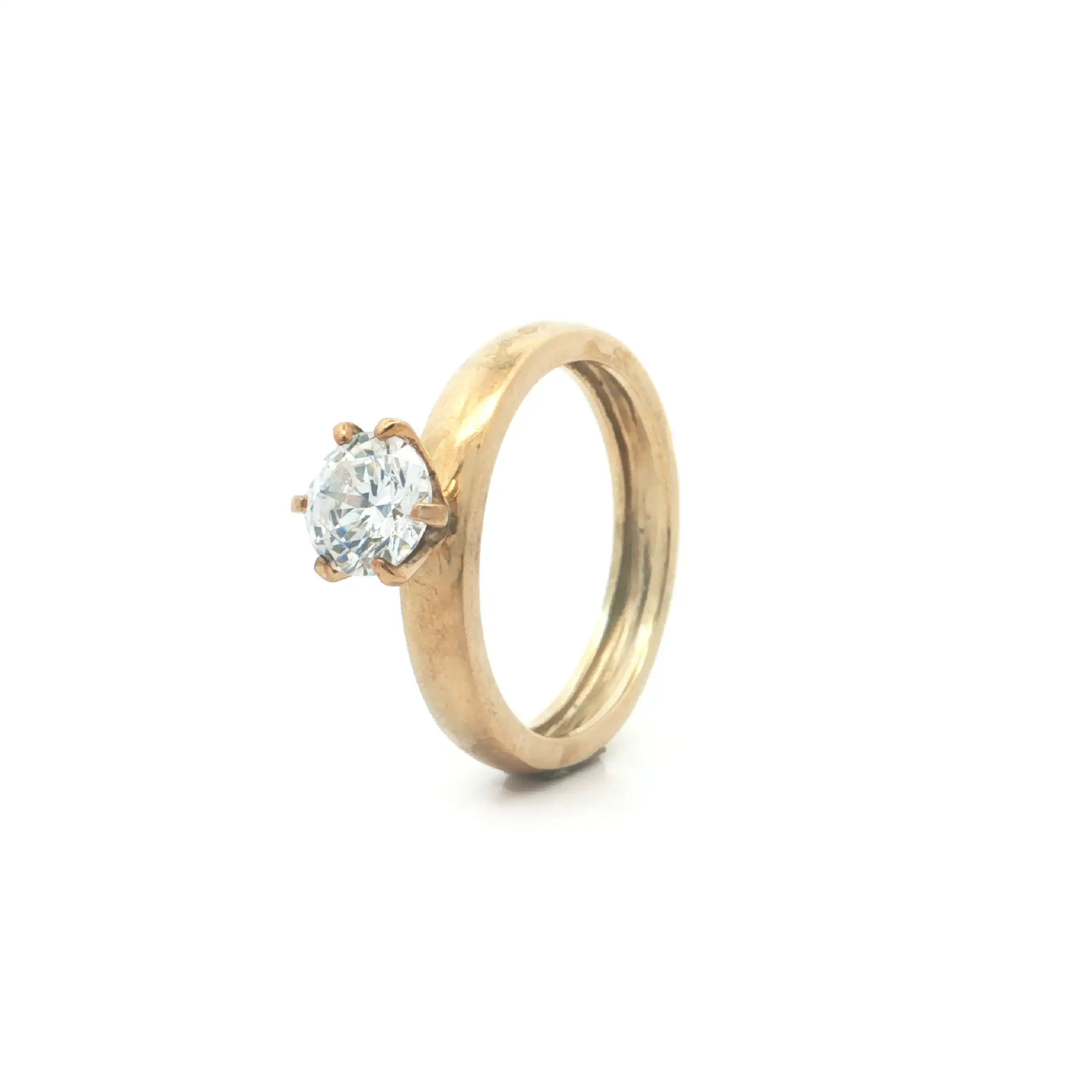 Ring Silber vergoldet mit Zirkonia